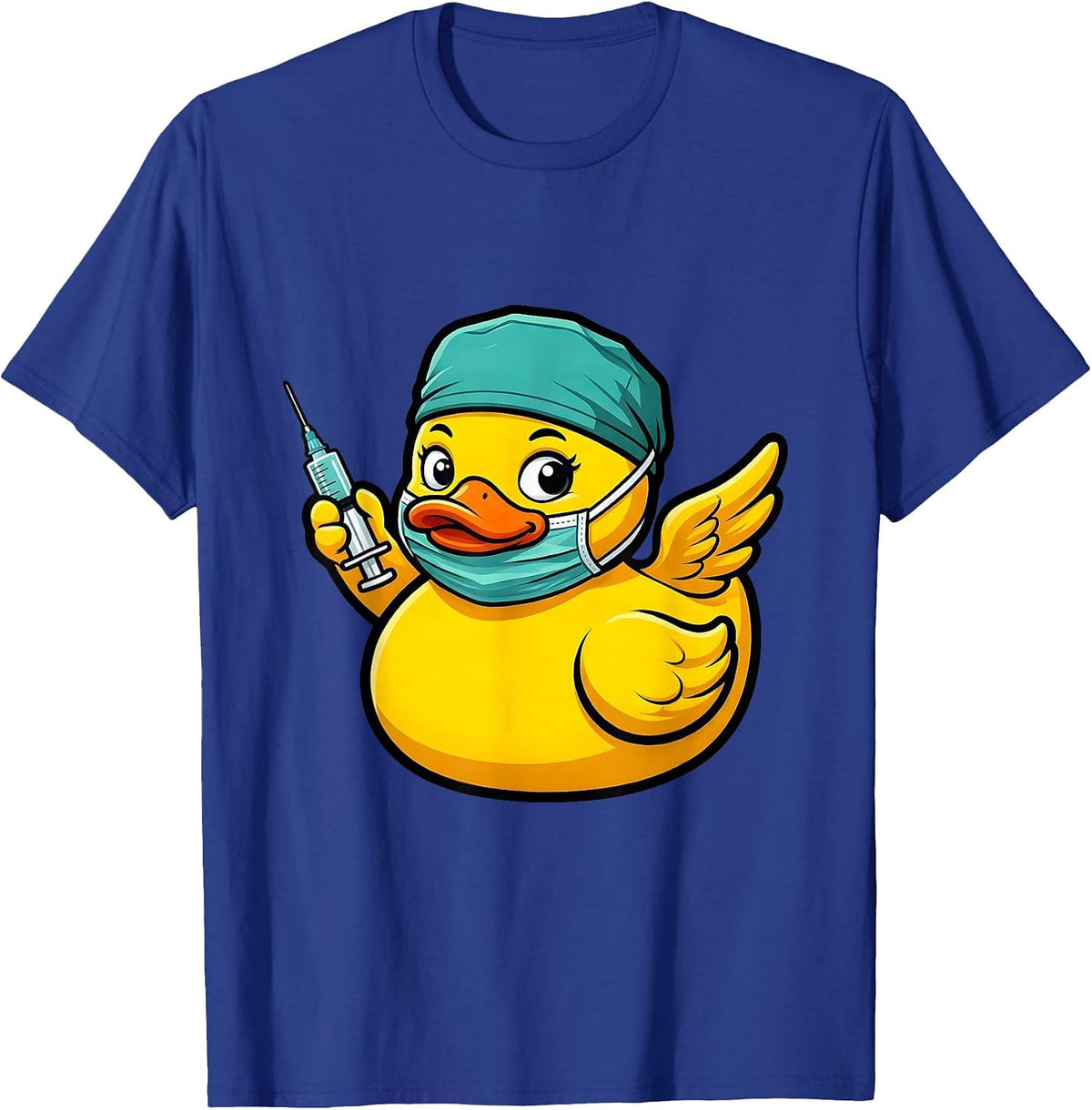 Men's Funny Rubber Duck Operating Room Nurse T-Shirt - Royal Blue