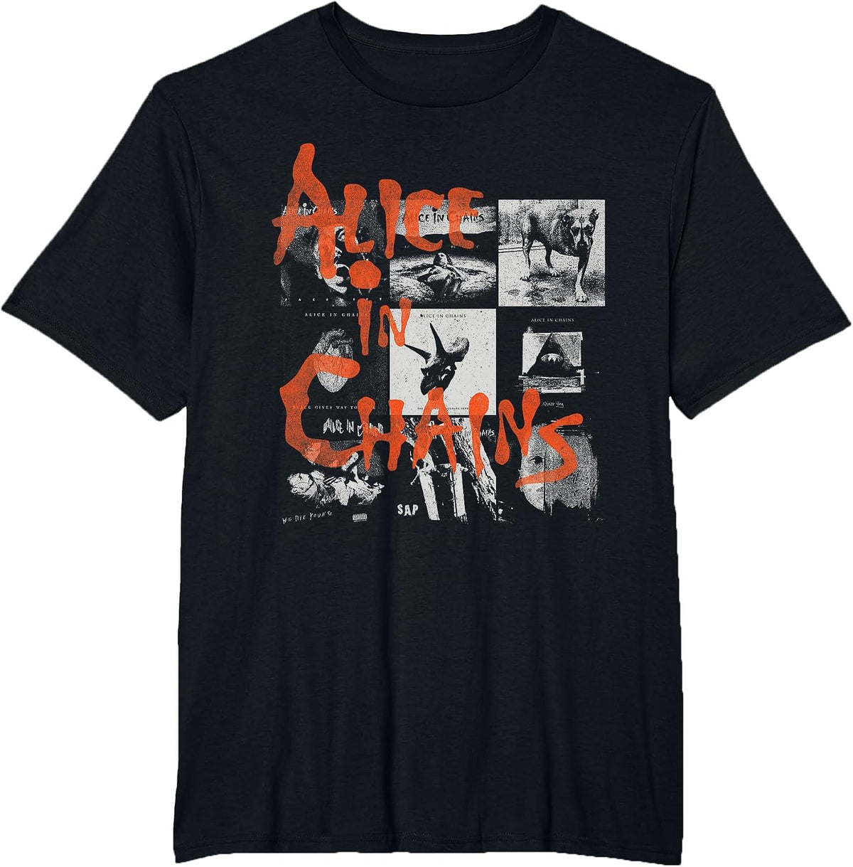 Alice in Chains - Album Grid T-Shirt - Black
