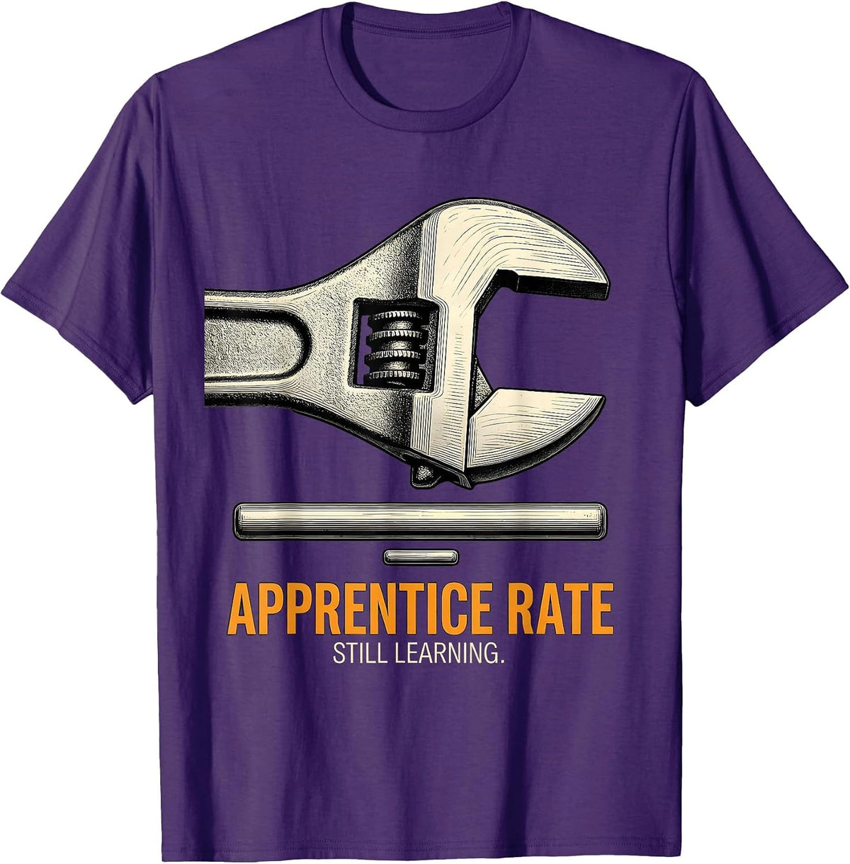 Men's Apprentice Rate Still Learning Funny Plumber Men Gift T-Shirt - Purple