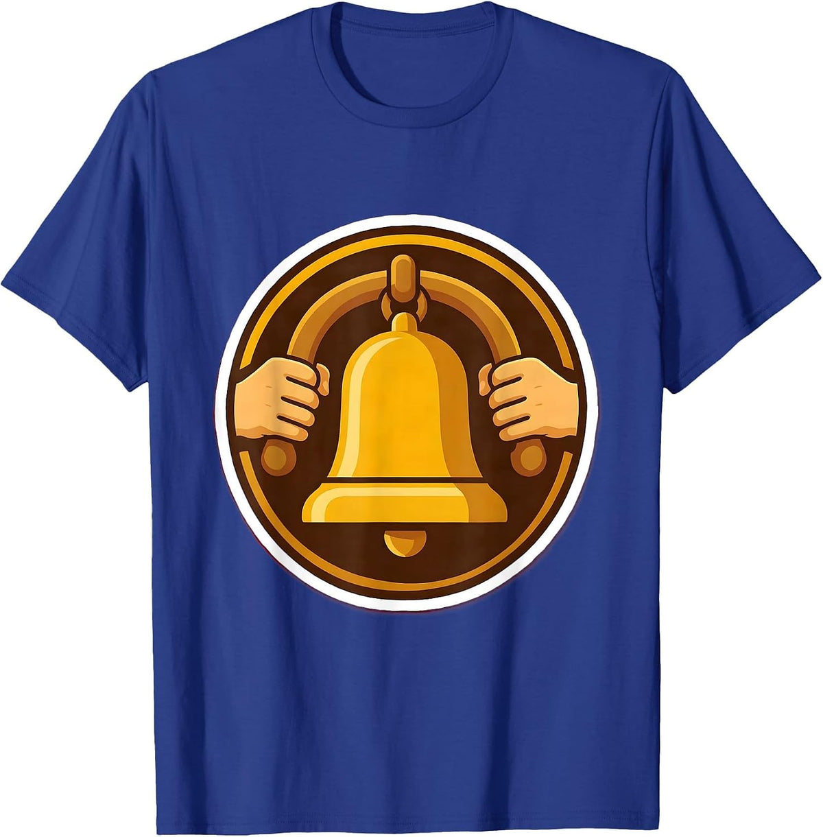 Third Grade Teacher Old School Bell Illustration T-Shirt - Royal Blue