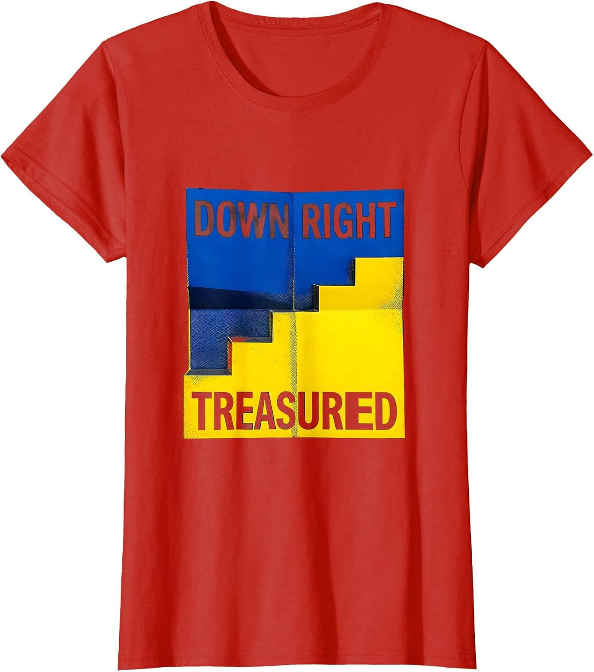 Down Right Treasured Heartfelt Down Syndrome Family Support T-Shirt - Red