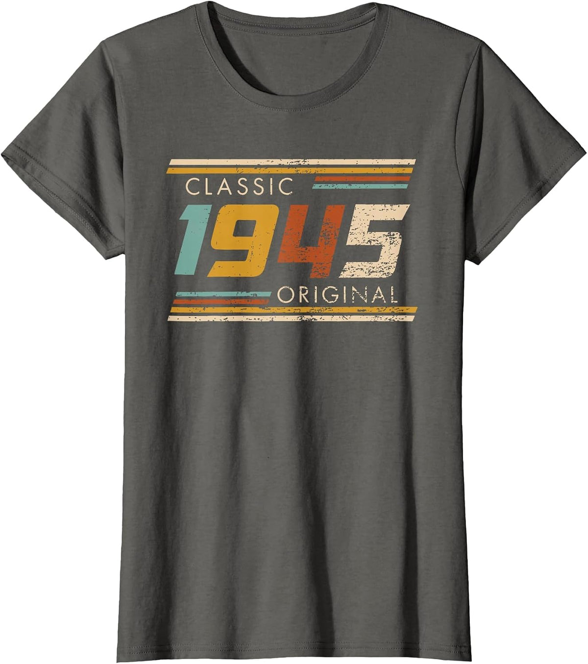1945 Classic Original Vintage Birthday Est Edition T-Shirt - Asphalt Grey