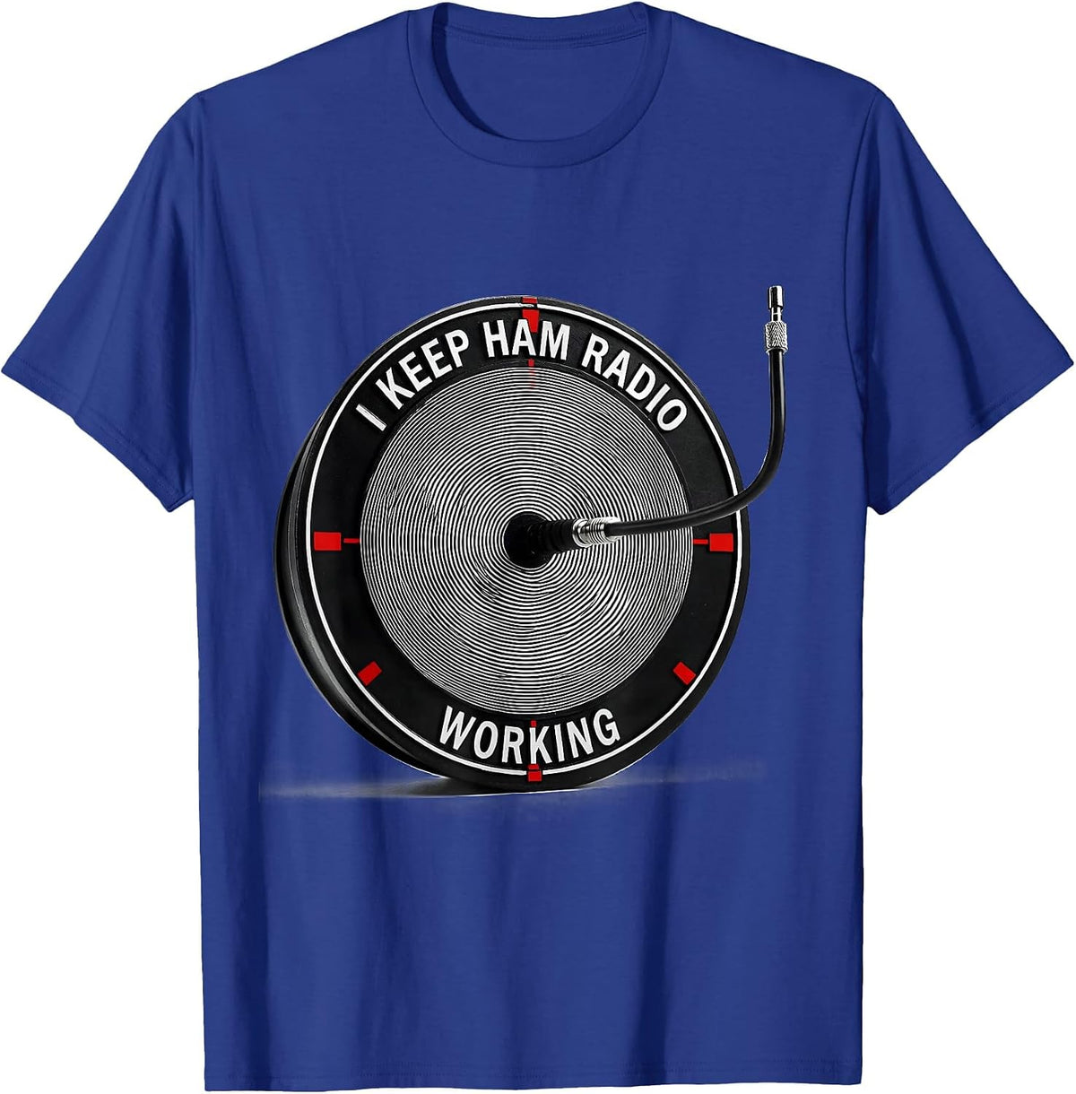 Men's I Keep Ham Radio Working Funny Ham Operator Hobbyist Humor T-Shirt - Royal Blue