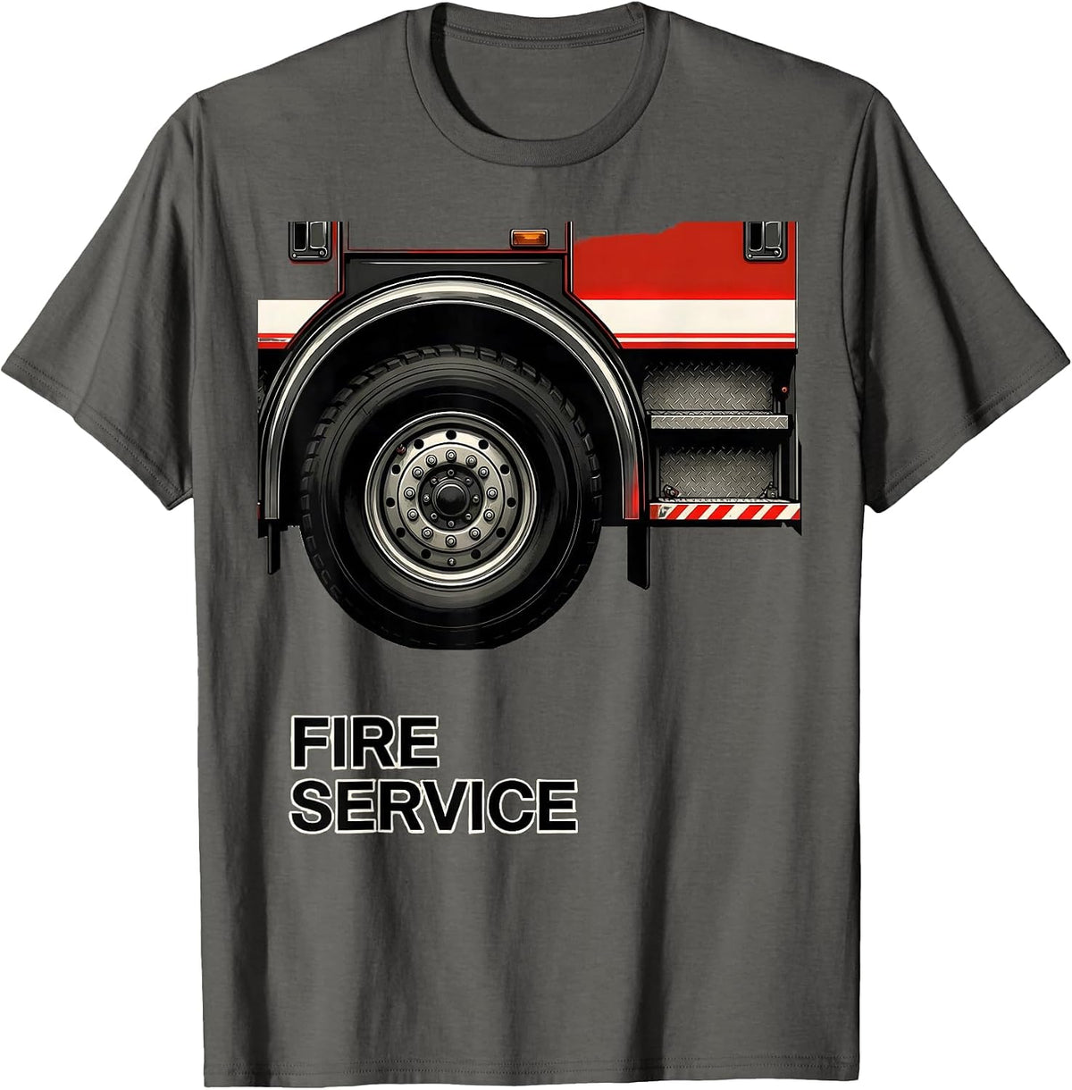 Men's Fire Service Swiss International Firefighter Humor Pride T-Shirt - Asphalt Grey