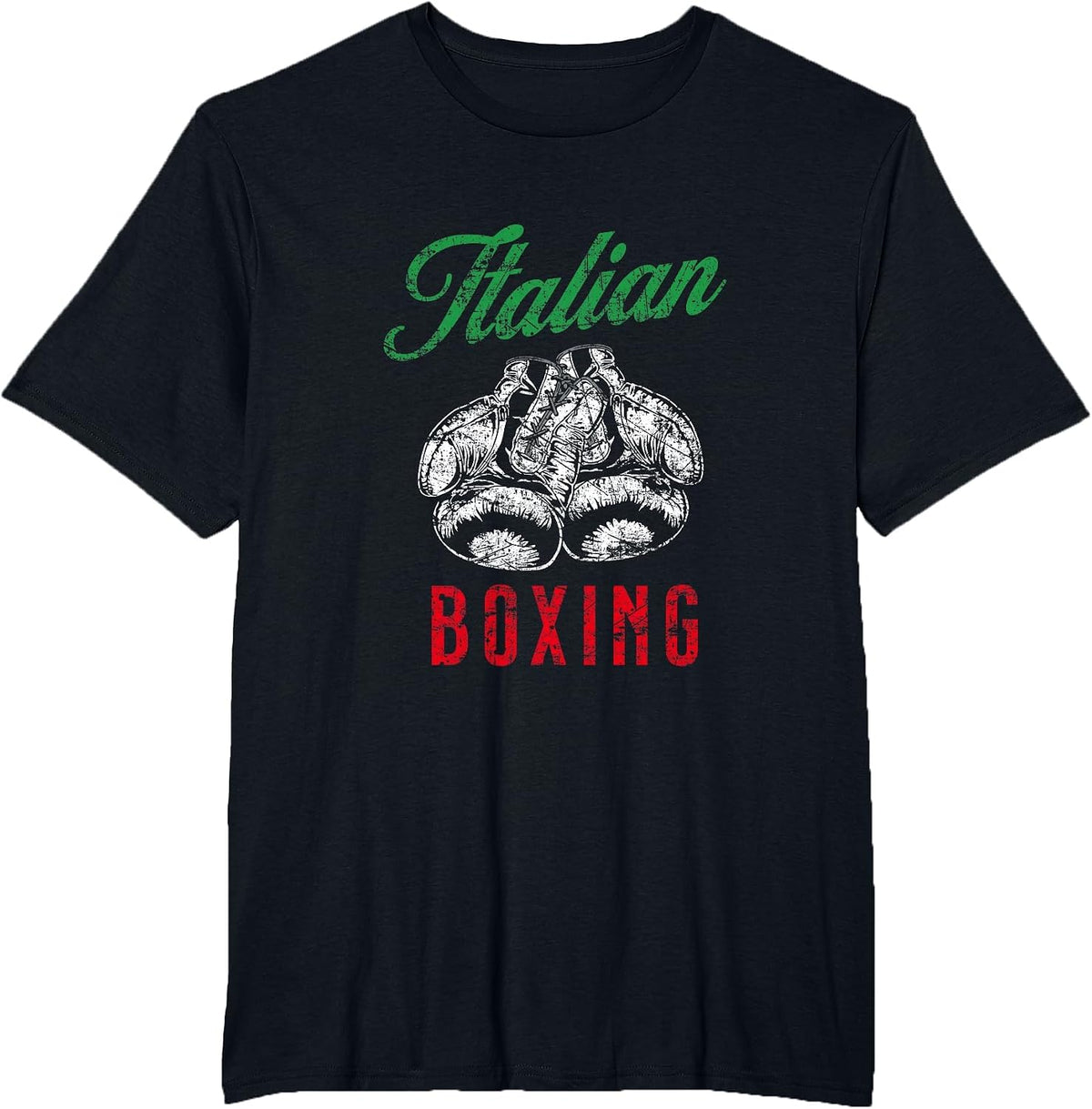 Italian Boxing - Funny Boxing T-Shirt - Black