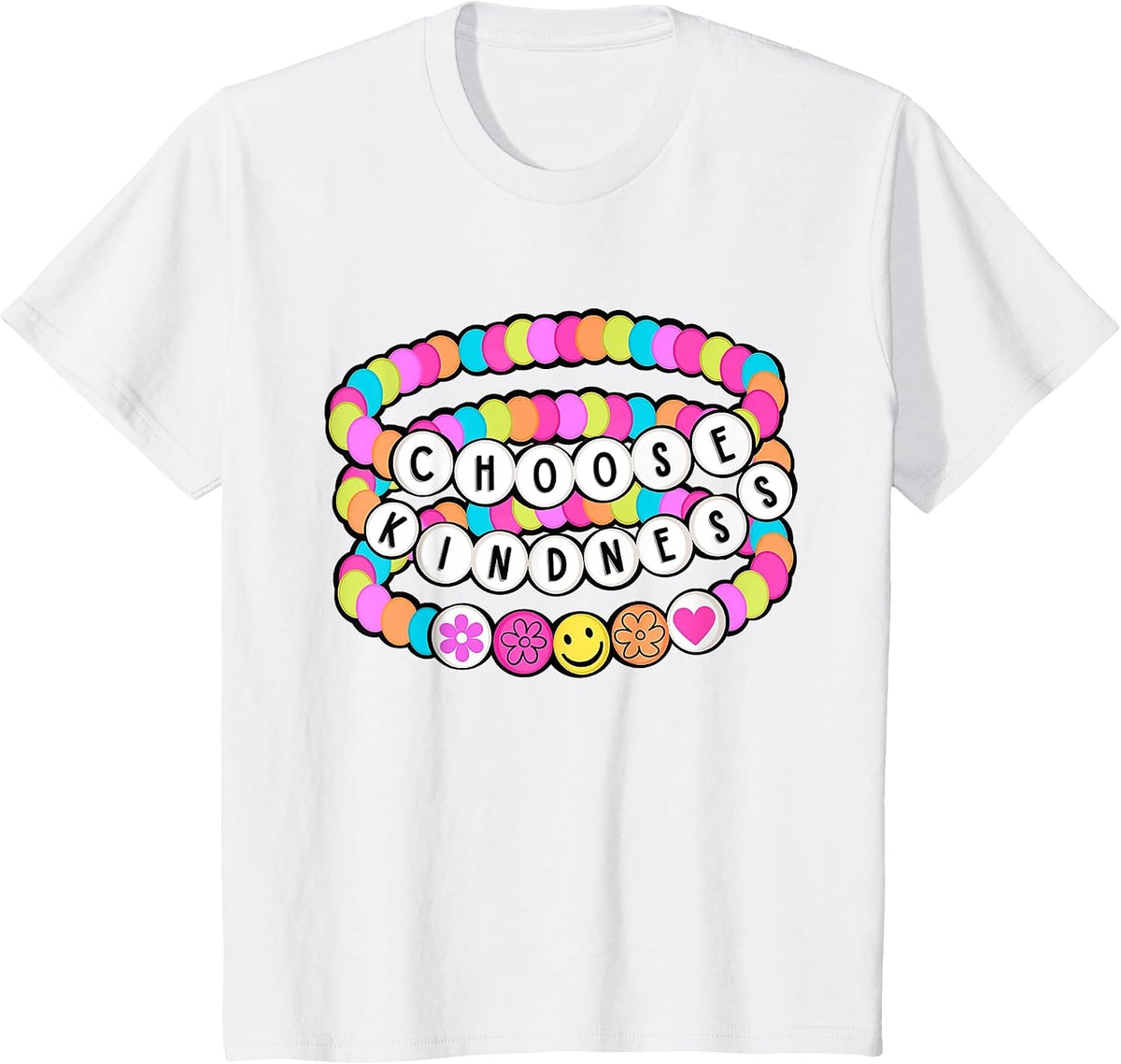 Choose Kindness Be Kind Positive Quote Retro Men Women Kids T-Shirt - White
