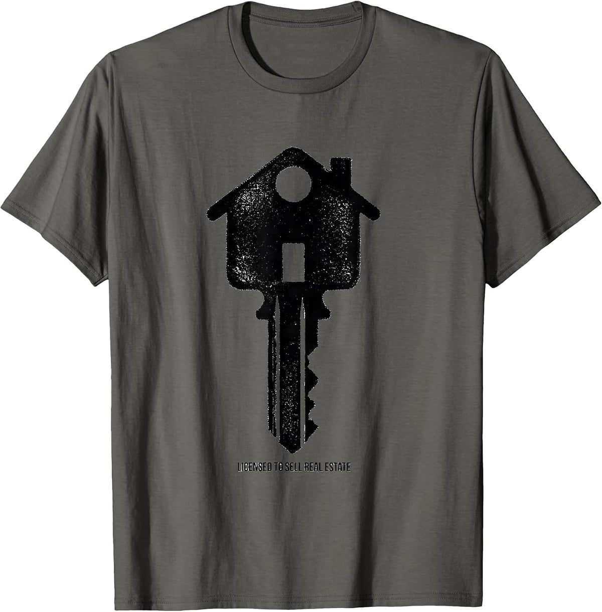 Licensed To Sell Real Estate Funny Realtor Medicare Gift T-Shirt - Asphalt Grey