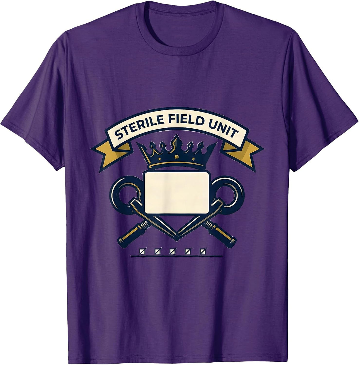 Sterile Field Unit Emblem Surgical Tech Scrub Tech Gift T-Shirt - Purple