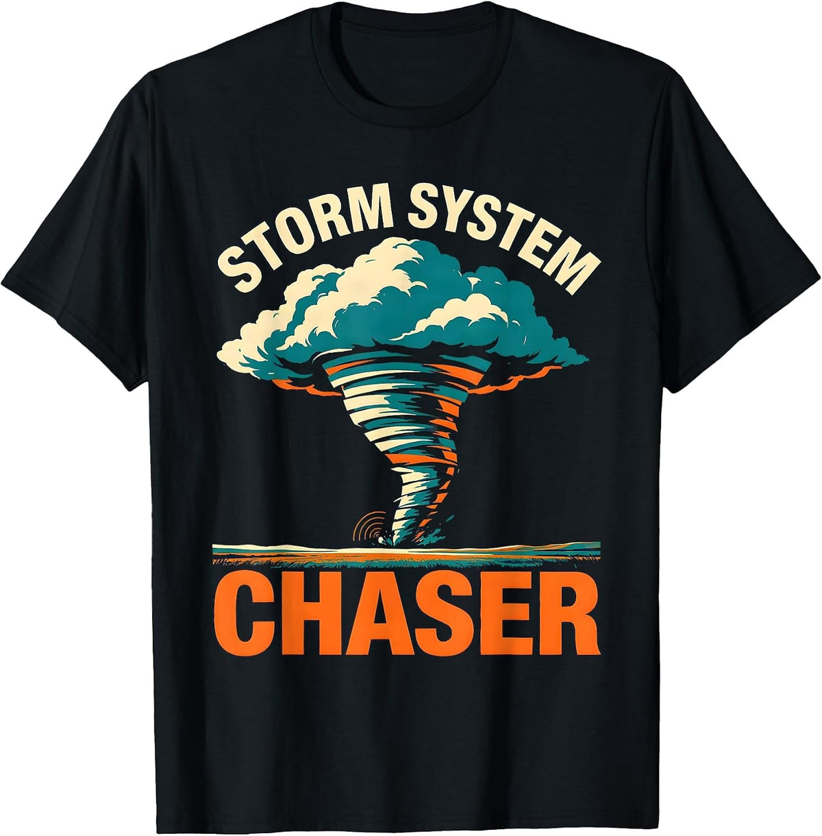 Men's Storm System Chaser Meteorology Enthusiast Weather Hobbyist T-Shirt - Black