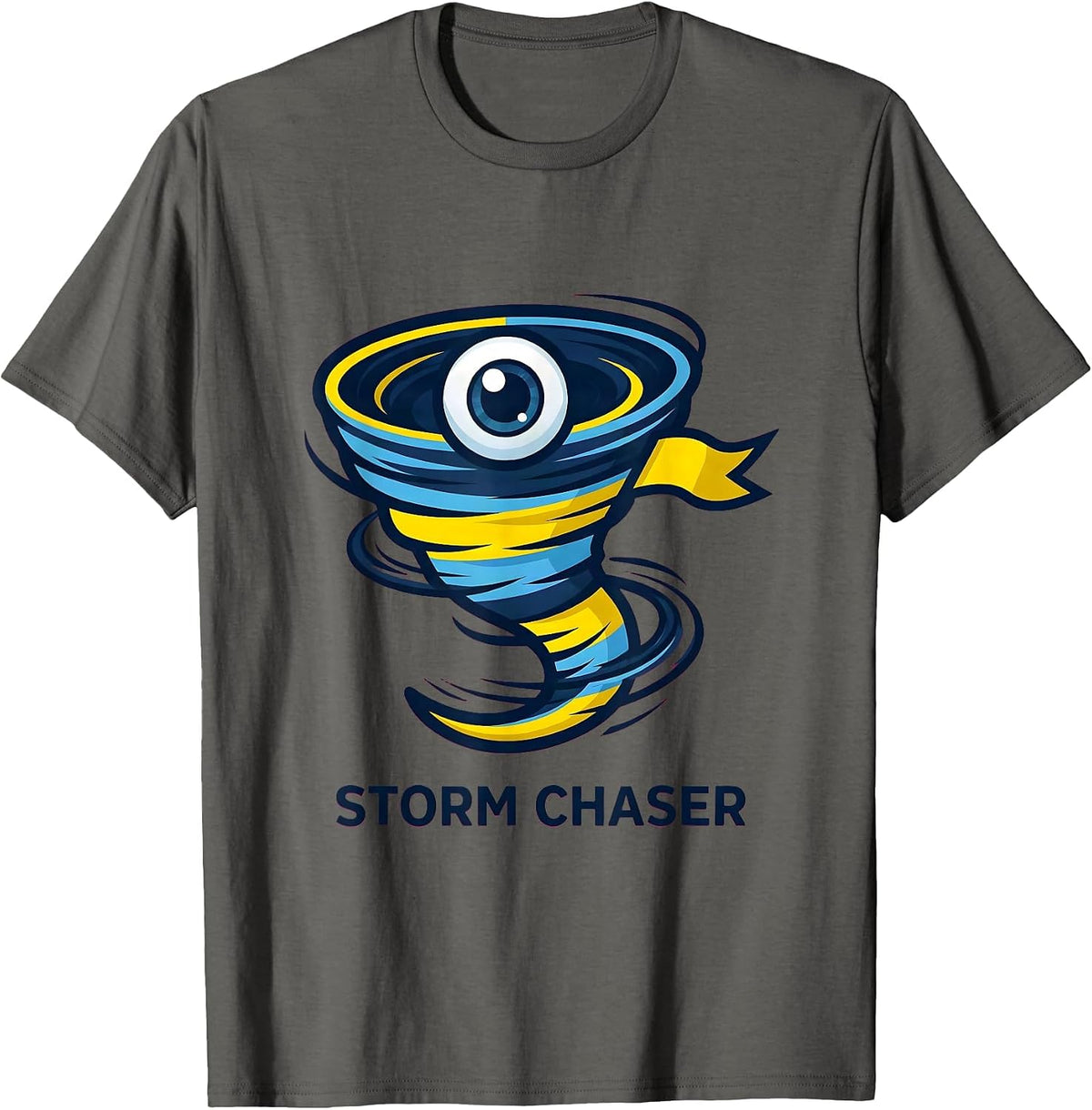 Storm Chaser Meteorologist Tornado Chaser Weather Enthusiast T-Shirt - Asphalt Grey