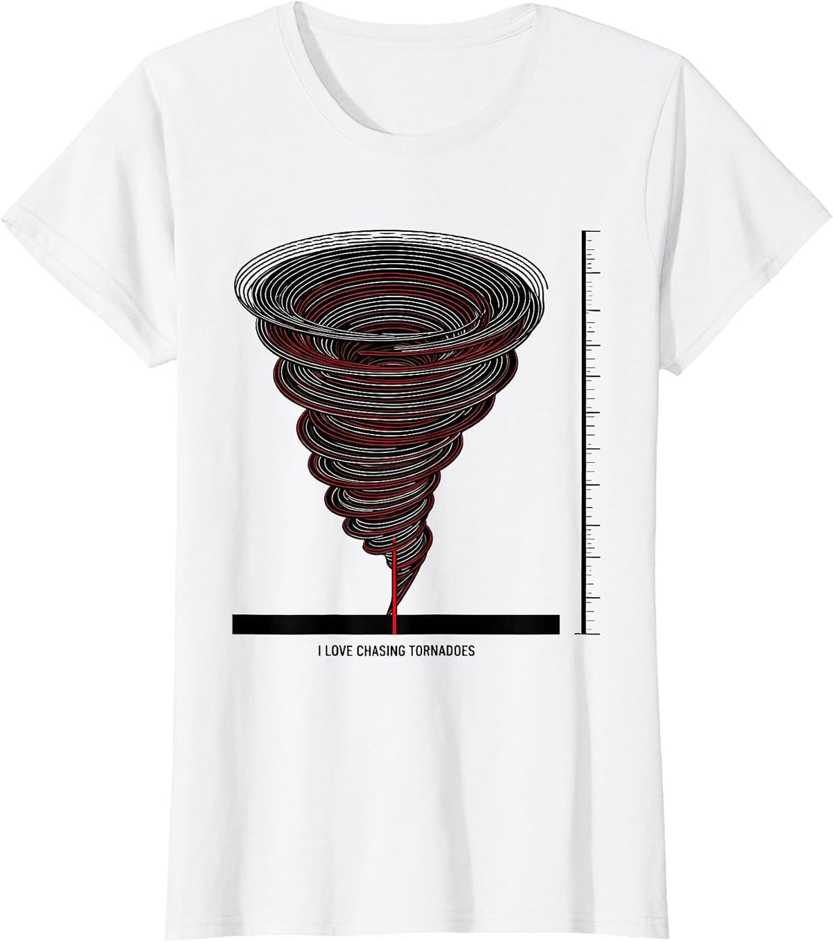 I Love Chasing Tornadoes Meteorology Storm Chaser Enthusiast T-Shirt - White