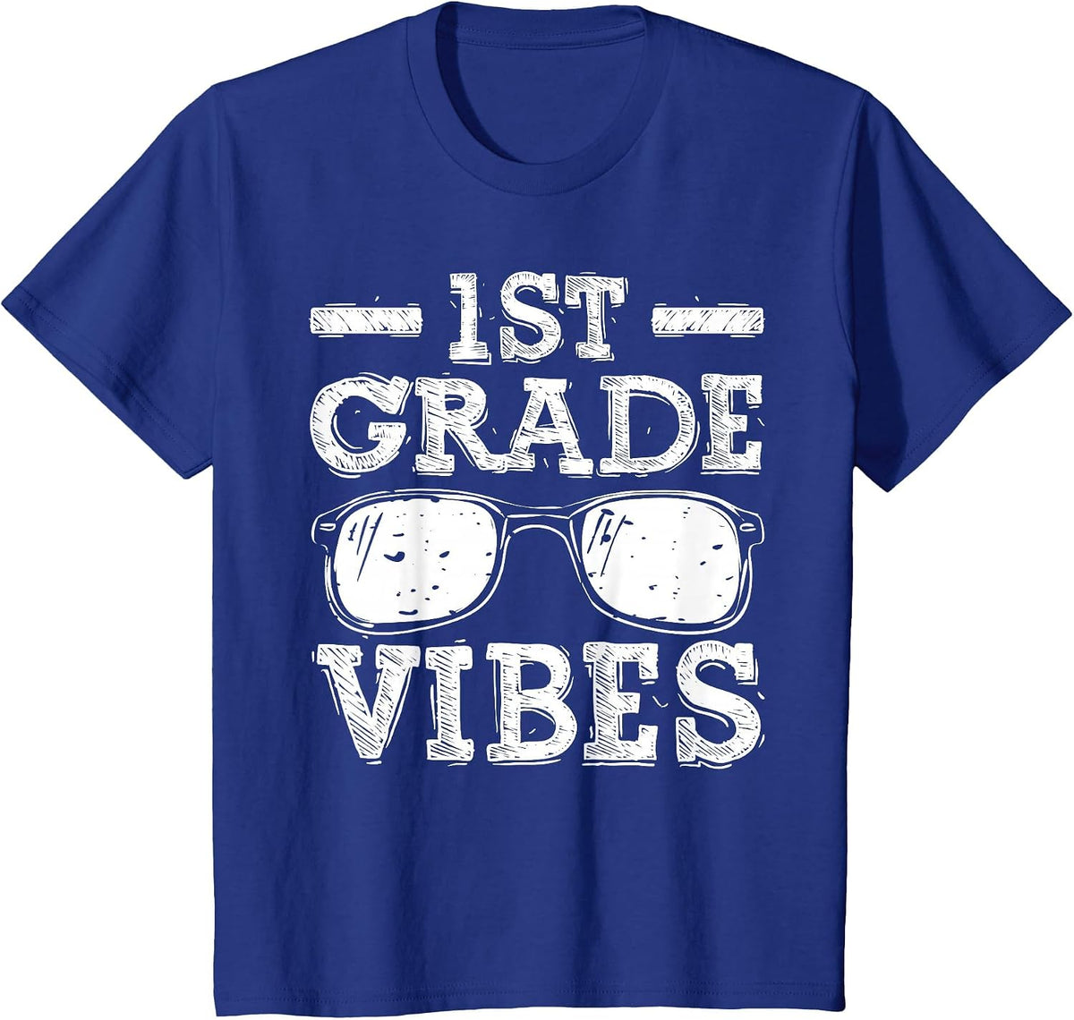Back to School 1st Grade Vibes, First Day Teacher Children T-Shirt - Royal Blue