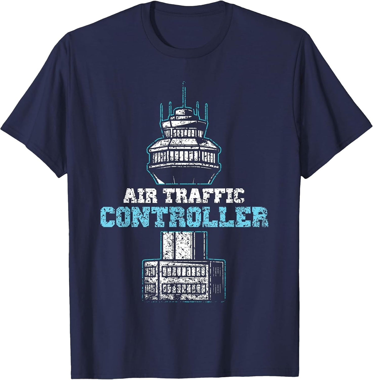 Air Traffic Controller Profession ATC Air Traffic Controller T-Shirt - Navy Blue