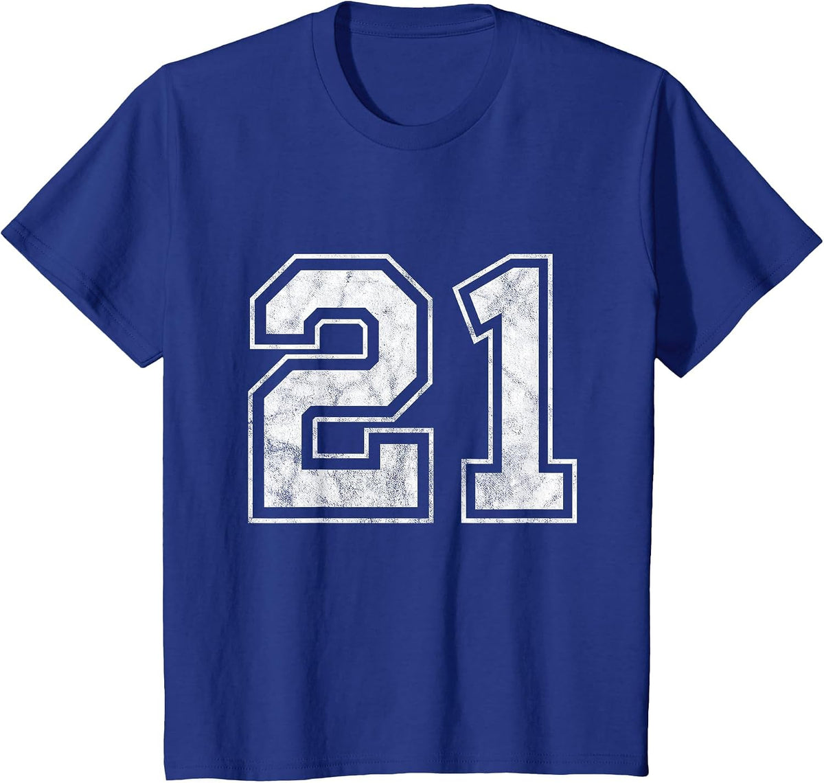 Number 21 T-Shirt - Royal Blue