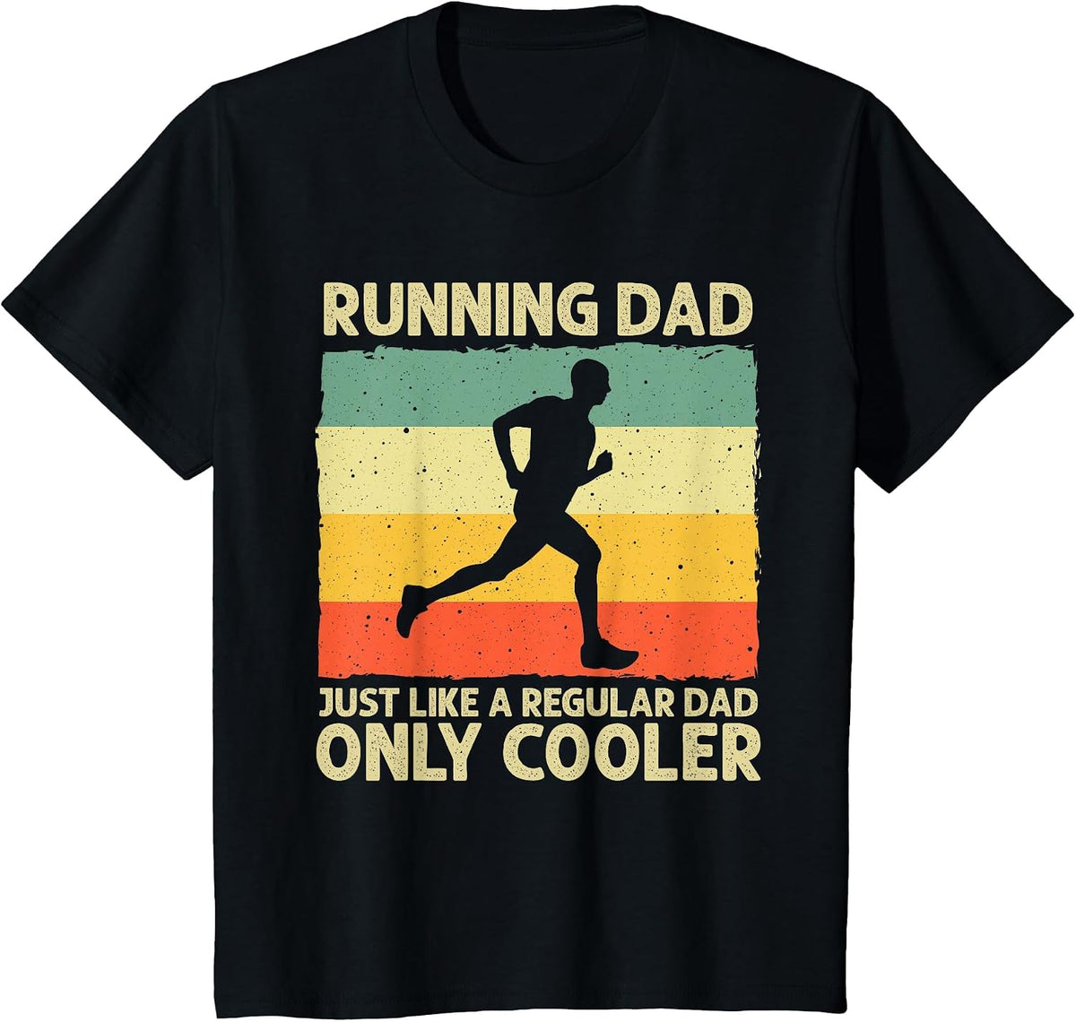 Funny Running for Men Dad Marathon Runner Coach Marathoner T-Shirt - Black