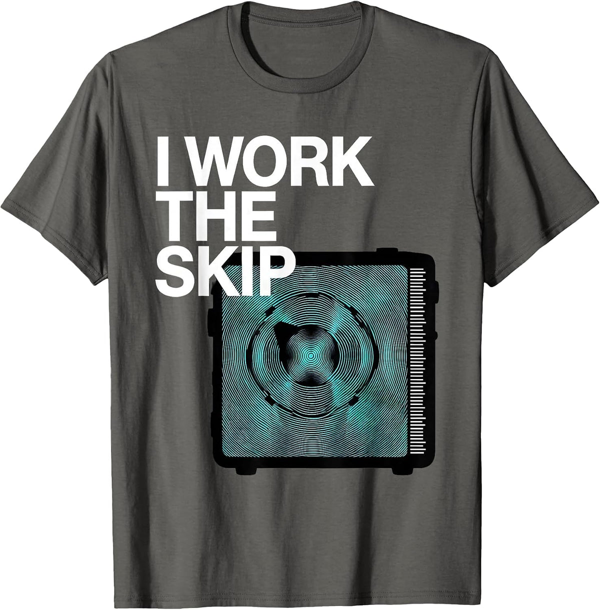 Men's I Work The Skip Funny Ham Radio Operator Hobby Humor T-Shirt - Asphalt Grey