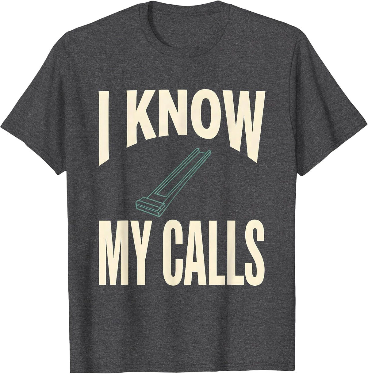 Men's I Know My Calls Funny Ham Radio Operator Hobbyist Gift T-Shirt - Dark Heather Grey