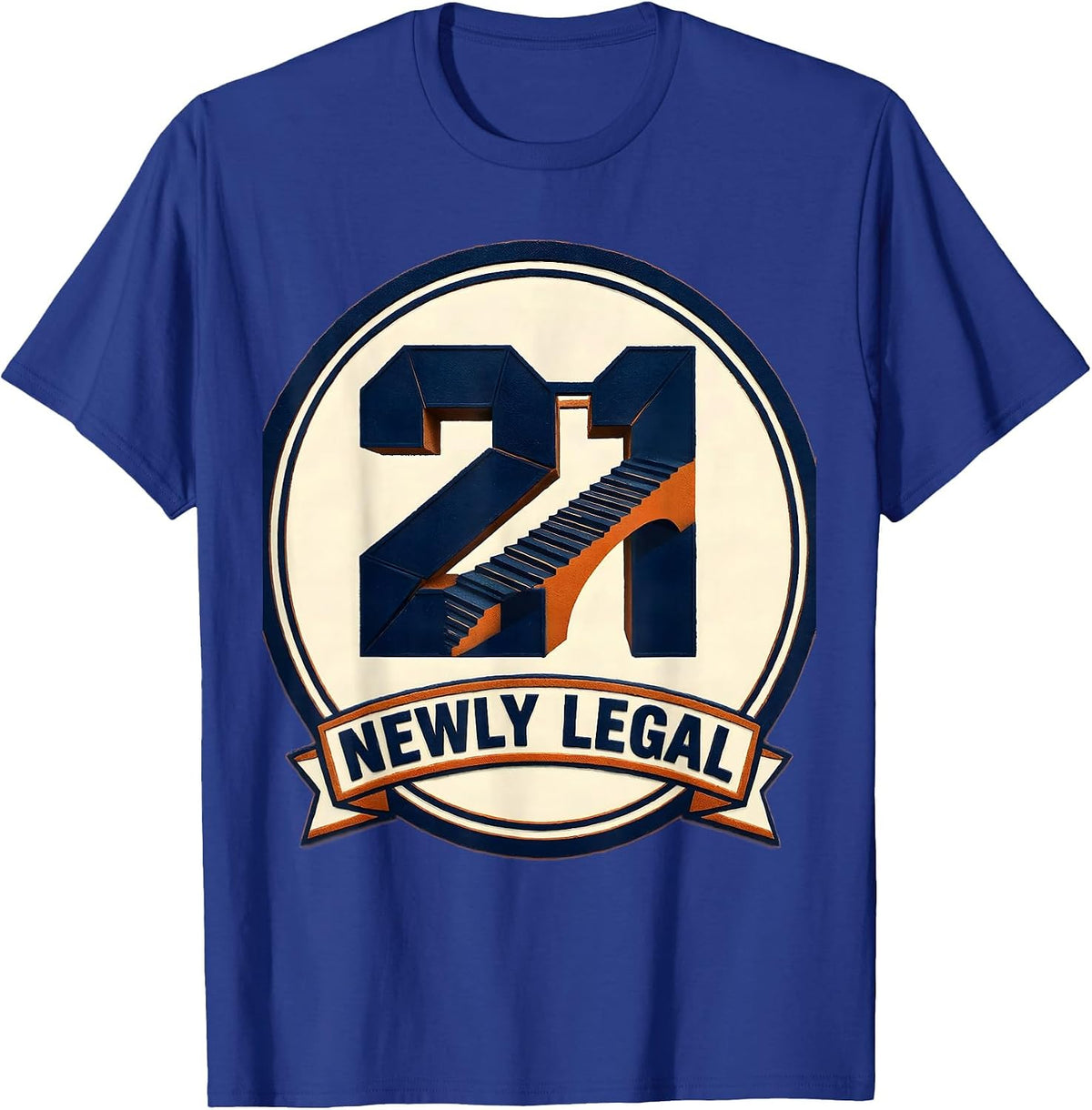 Men's Newly Legal Funny 21st Birthday Buy Me A Drink Party Humor T-Shirt - Royal Blue
