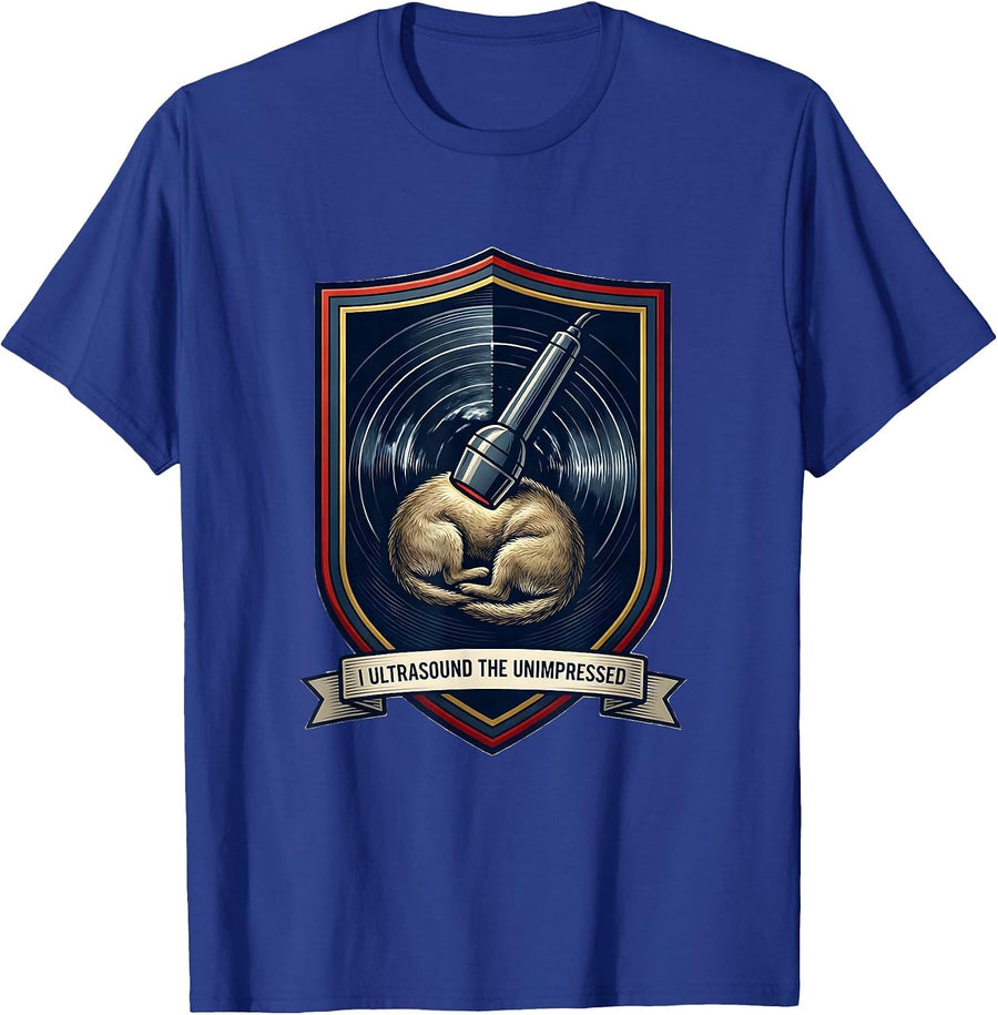 I Ultrasound The Unimpressed Funny Vet Tech Veterinarian T-Shirt - Royal Blue