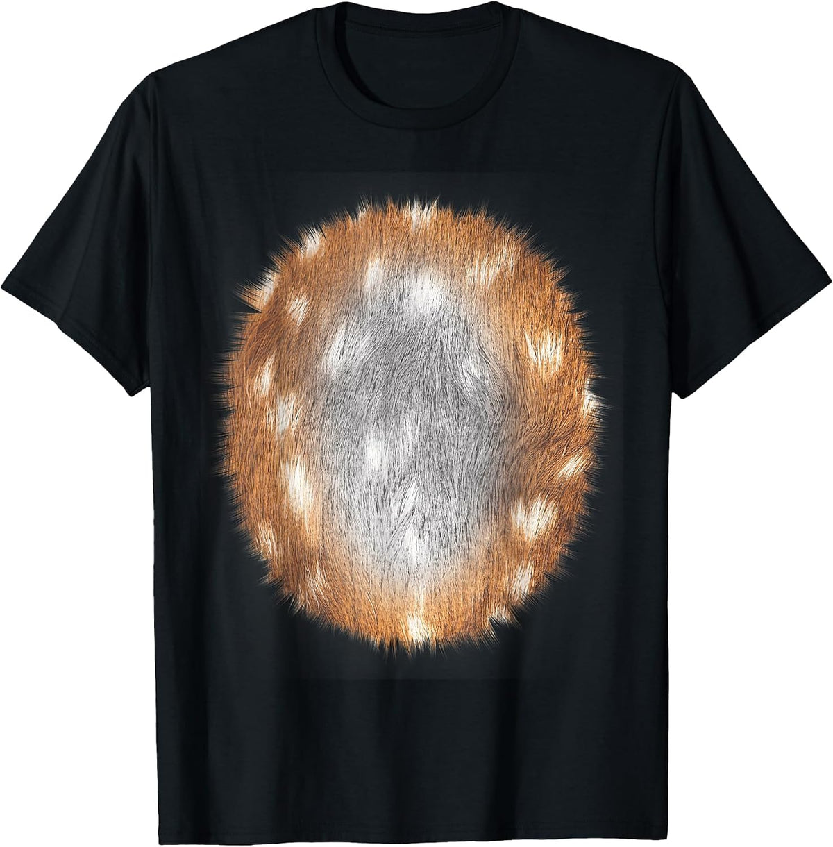 Deer in Headlights Animal Halloween DIY Costume Funny T-Shirt - Black