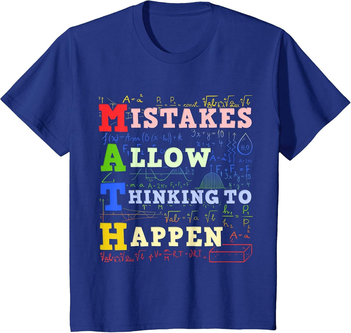 Math Teacher Math Student Mathematics T-Shirt - Royal Blue