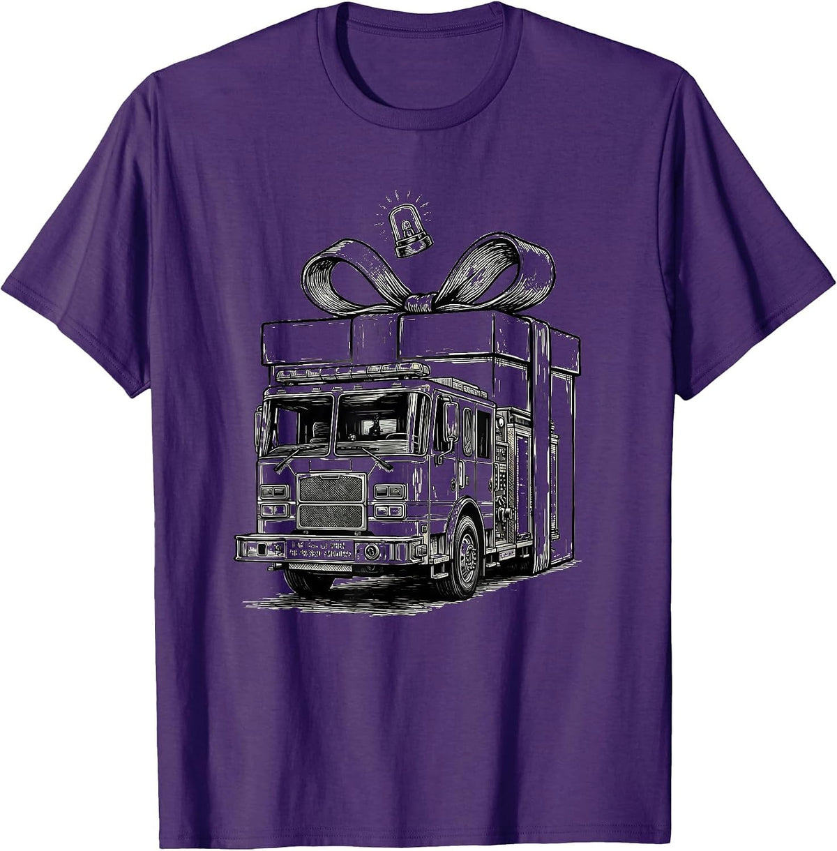 I Get Called When The Present Smolders Funny Firefighter T-Shirt - Purple
