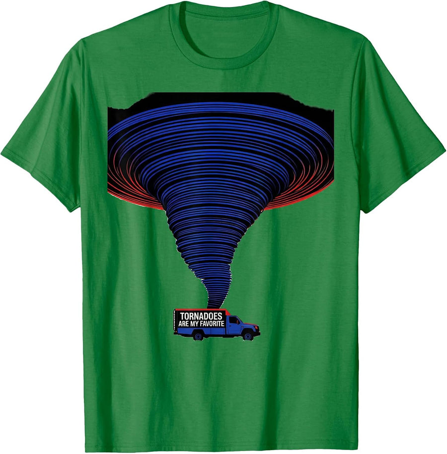Men's Tornadoes Are My Favorite Funny Storm Chaser Meteorology T-Shirt - Kelly Green