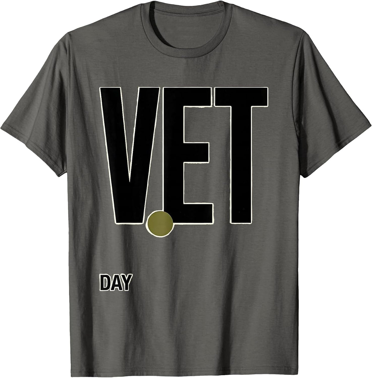 Vet Day Patriotic Military Veteran Appreciation T-Shirt - Asphalt Grey