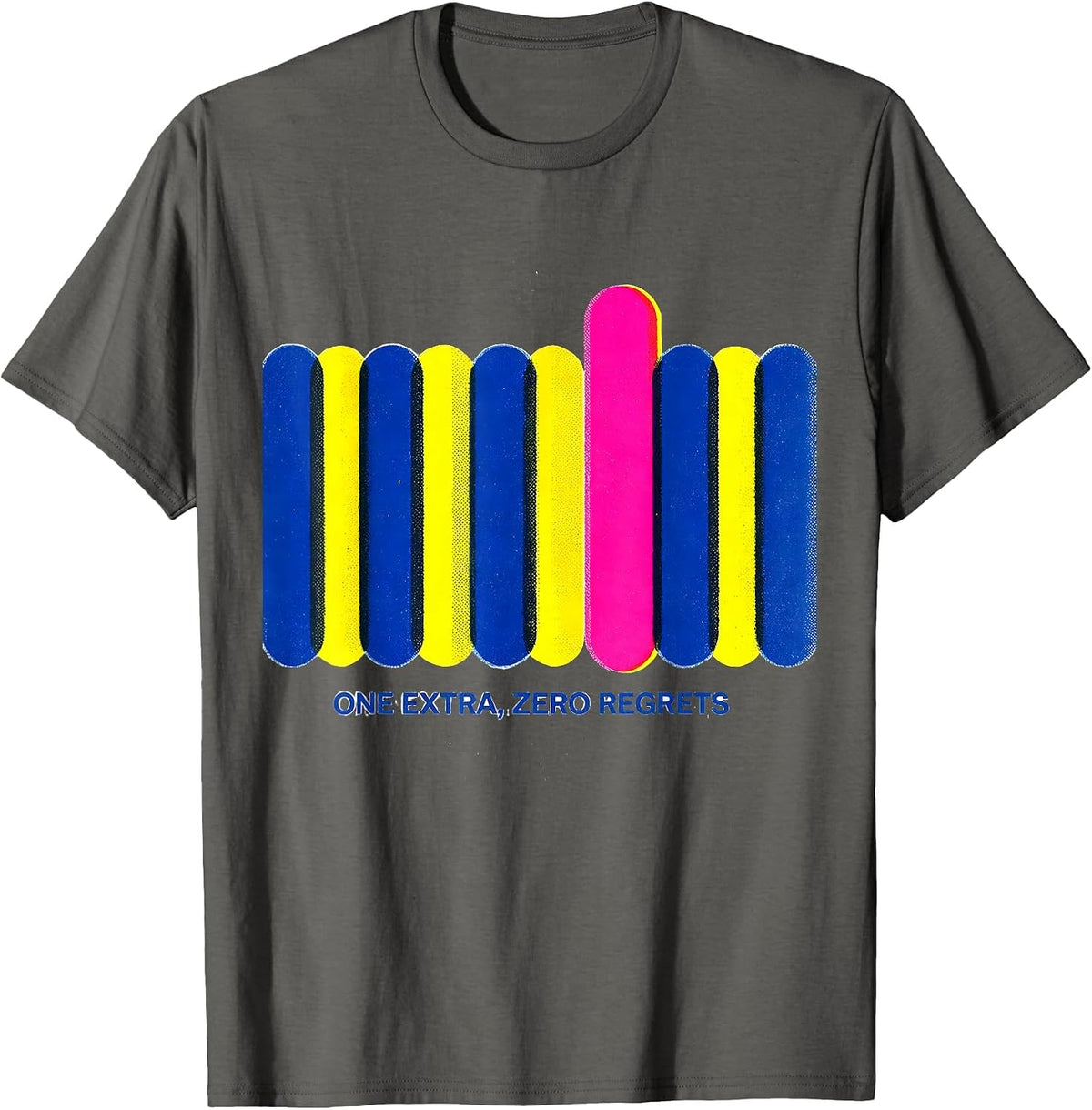 Men's One Extra Zero Regrets Down Syndrome Awareness Family Pride T-Shirt - Asphalt Grey