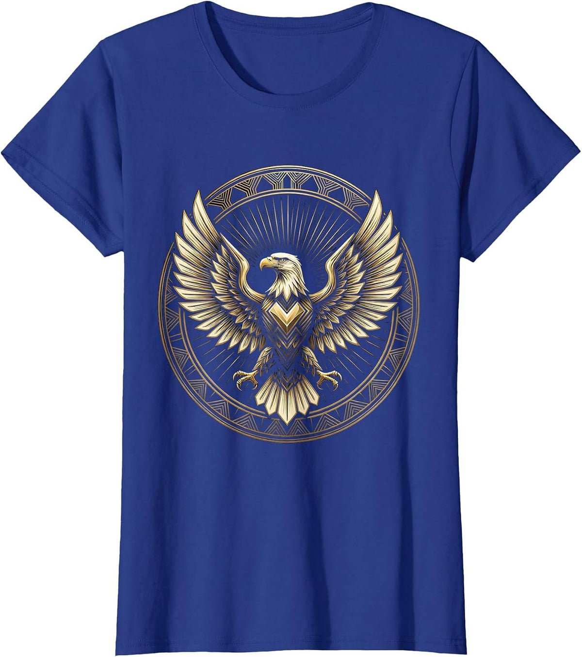 Women's Bold Eagle in Flight 21st Birthday Graphic T-Shirt - Royal Blue