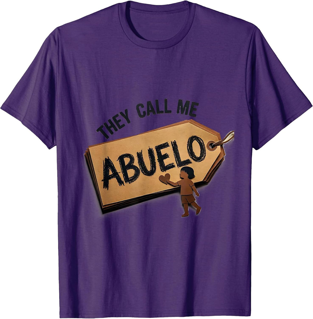 They Call Me Abuelo Funny Grandpa Grandfather First Time T-Shirt - Purple