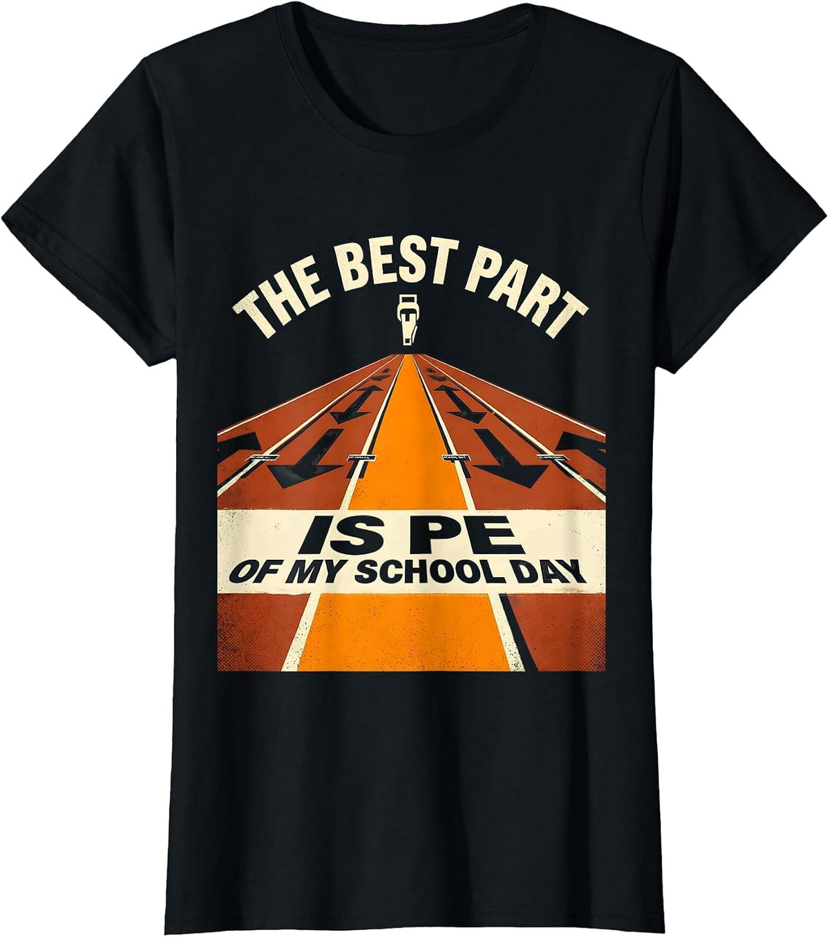 Women's The Best Part Of My School Day Is PE Funny PE Teacher Gym T-Shirt - Black