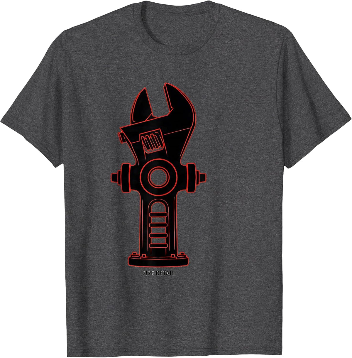 FIRE DETAIL Swiss International Firefighter Department Pride T-Shirt - Dark Heather Grey