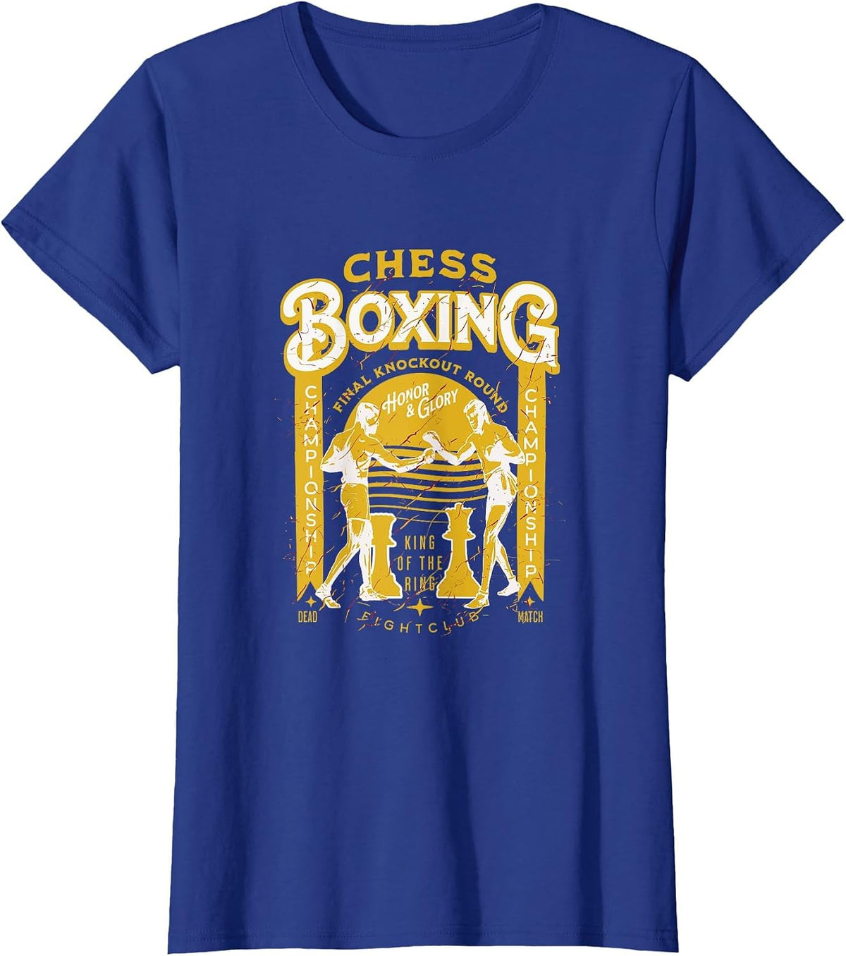 Chess Boxing T-Shirt - Royal Blue