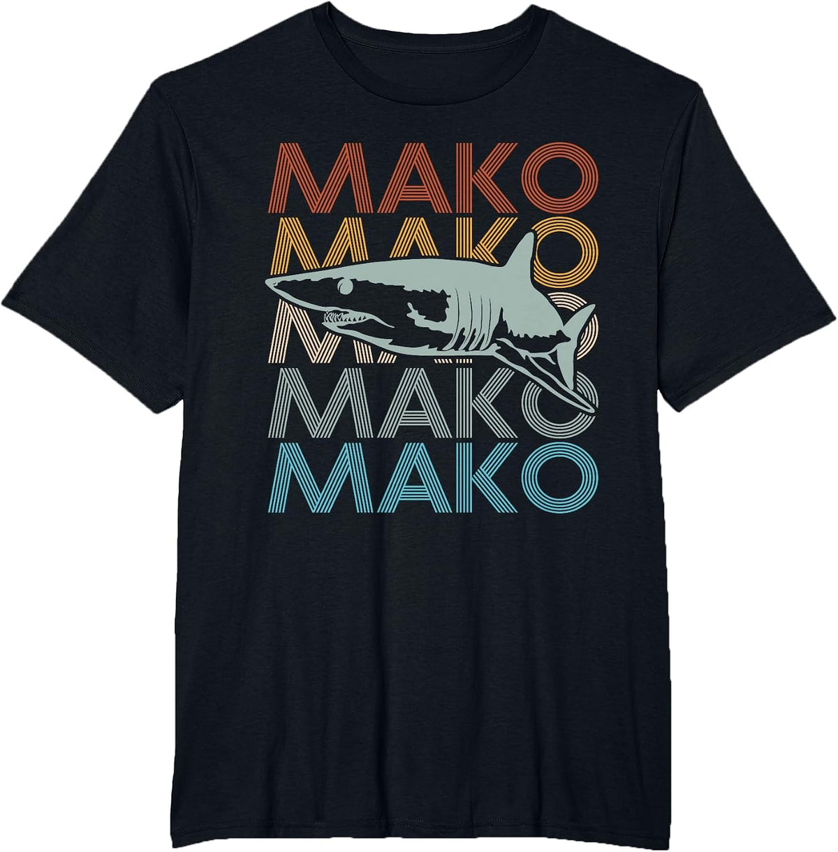MAKO Design for a Mako Shark Diver T-Shirt - Black
