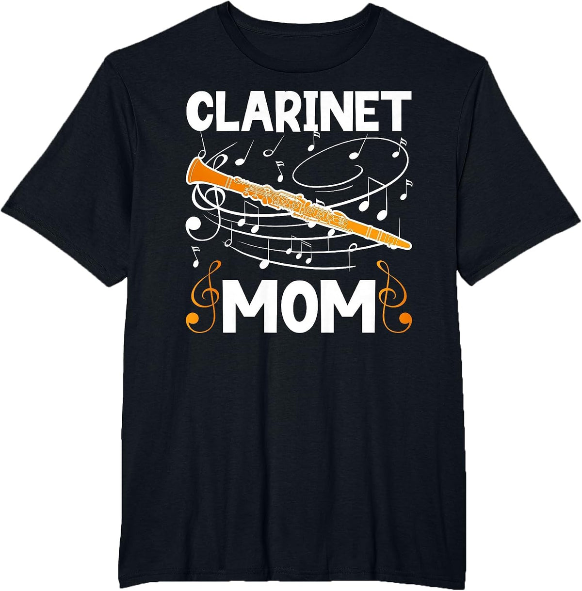 Clarinet Mom of A Clarinet Player Mom Clarinetist Mother T-Shirt - Black