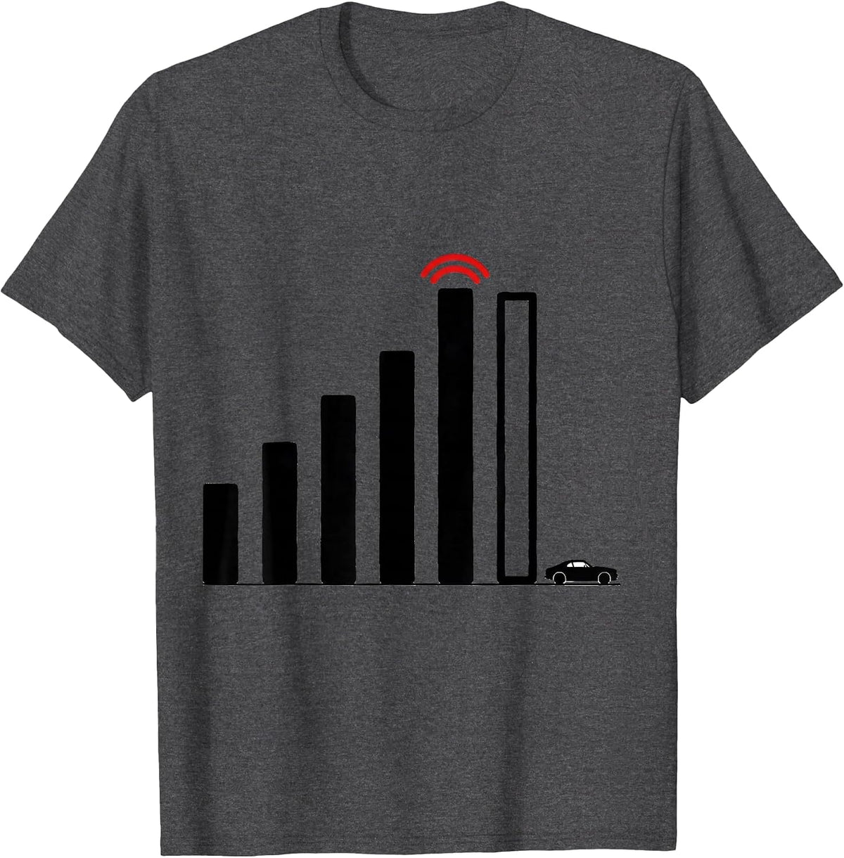 Storm Chaser Meteorology Enthusiast Minimalist Tornado Humor T-Shirt - Dark Heather Grey