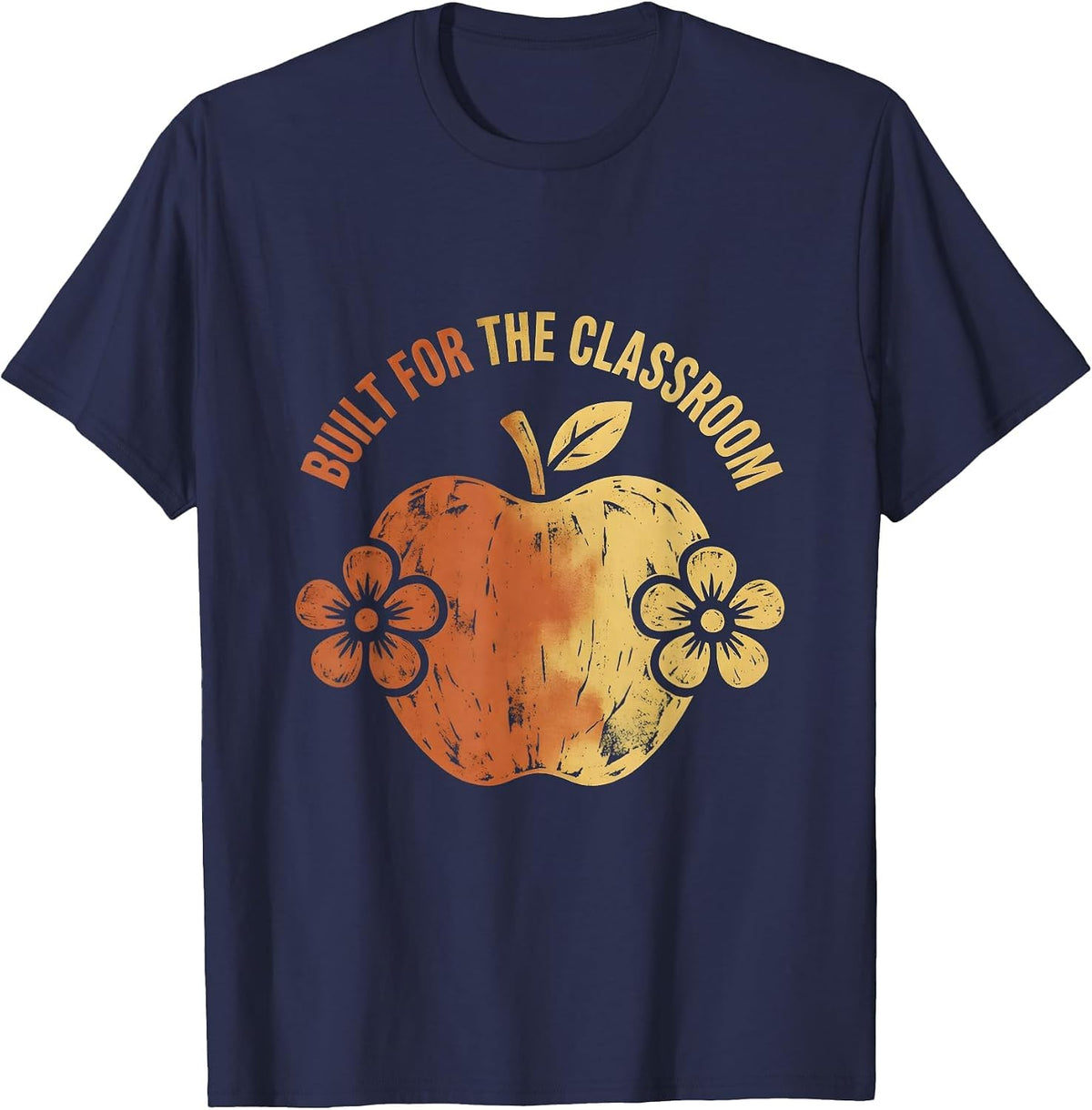 Built for the Classroom 5th Grade Teacher Design T-Shirt - Navy Blue