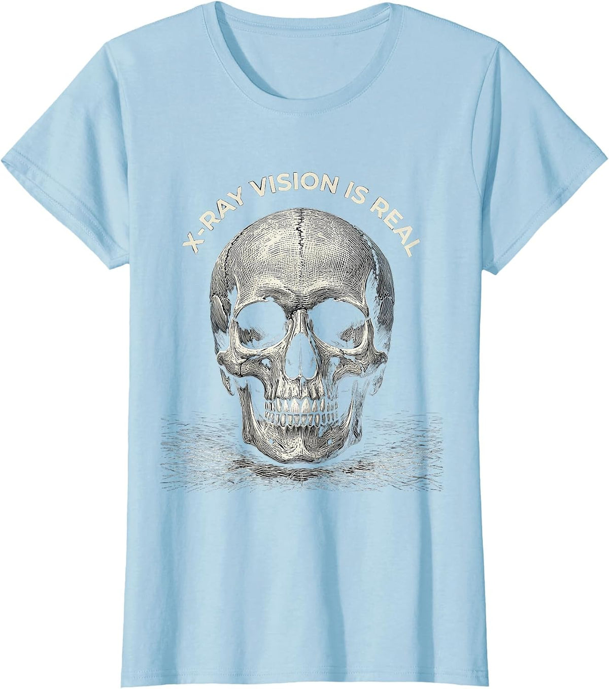 X-Ray Vision Is Real Radiology Design T-Shirt - Baby Blue