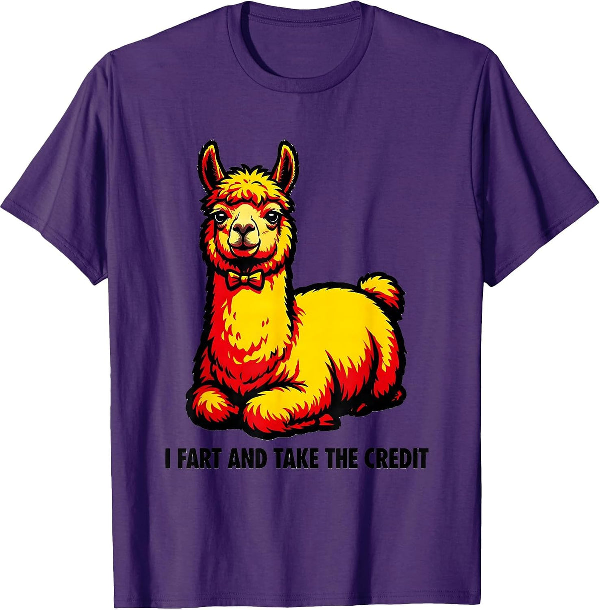 Men's I Fart And Take The Credit Funny Pop Art Sarcastic Humor T-Shirt - Purple