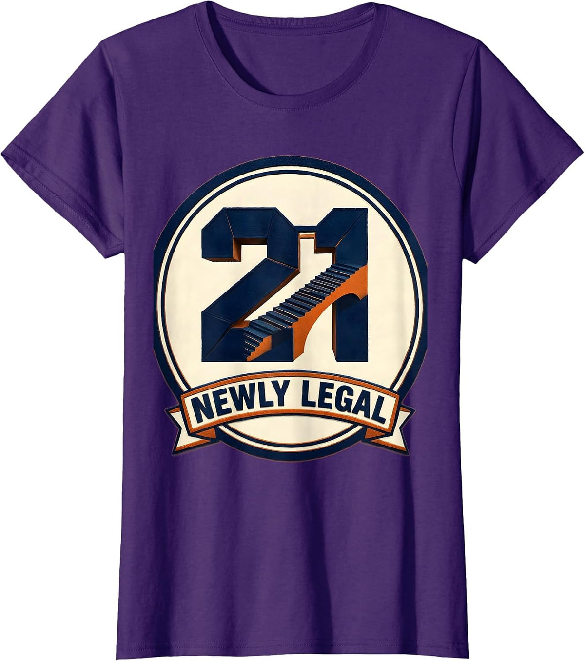 Women's Newly Legal Funny 21st Birthday Buy Me A Drink Party Humor T-Shirt - Purple