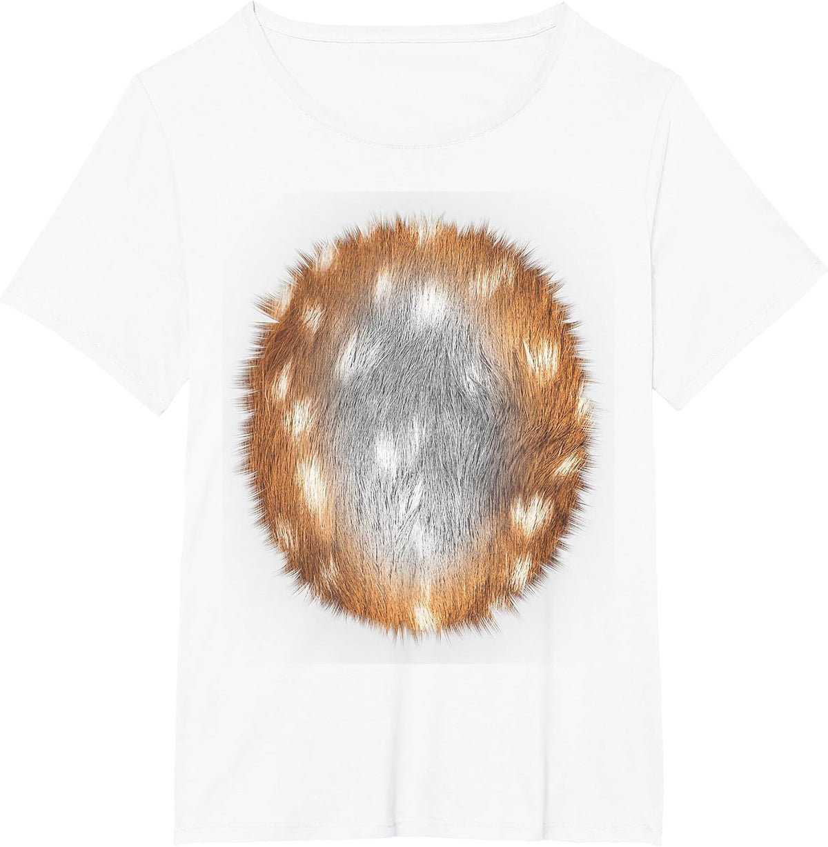Deer in Headlights Animal Halloween DIY Costume Funny T-Shirt - White