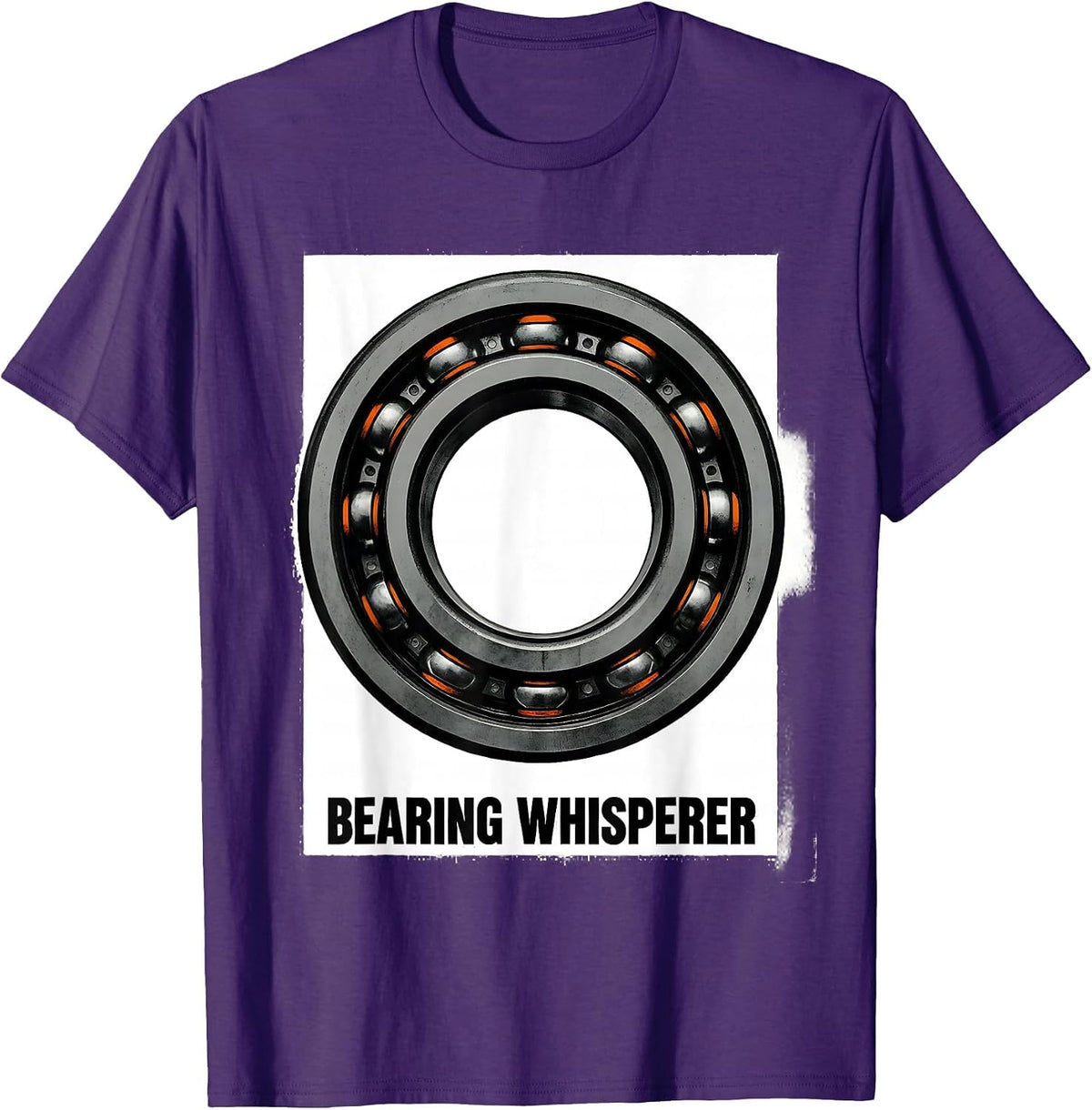 Bearing Whisperer Funny Car Guy Trucker Mechanic Humor T-Shirt - Purple