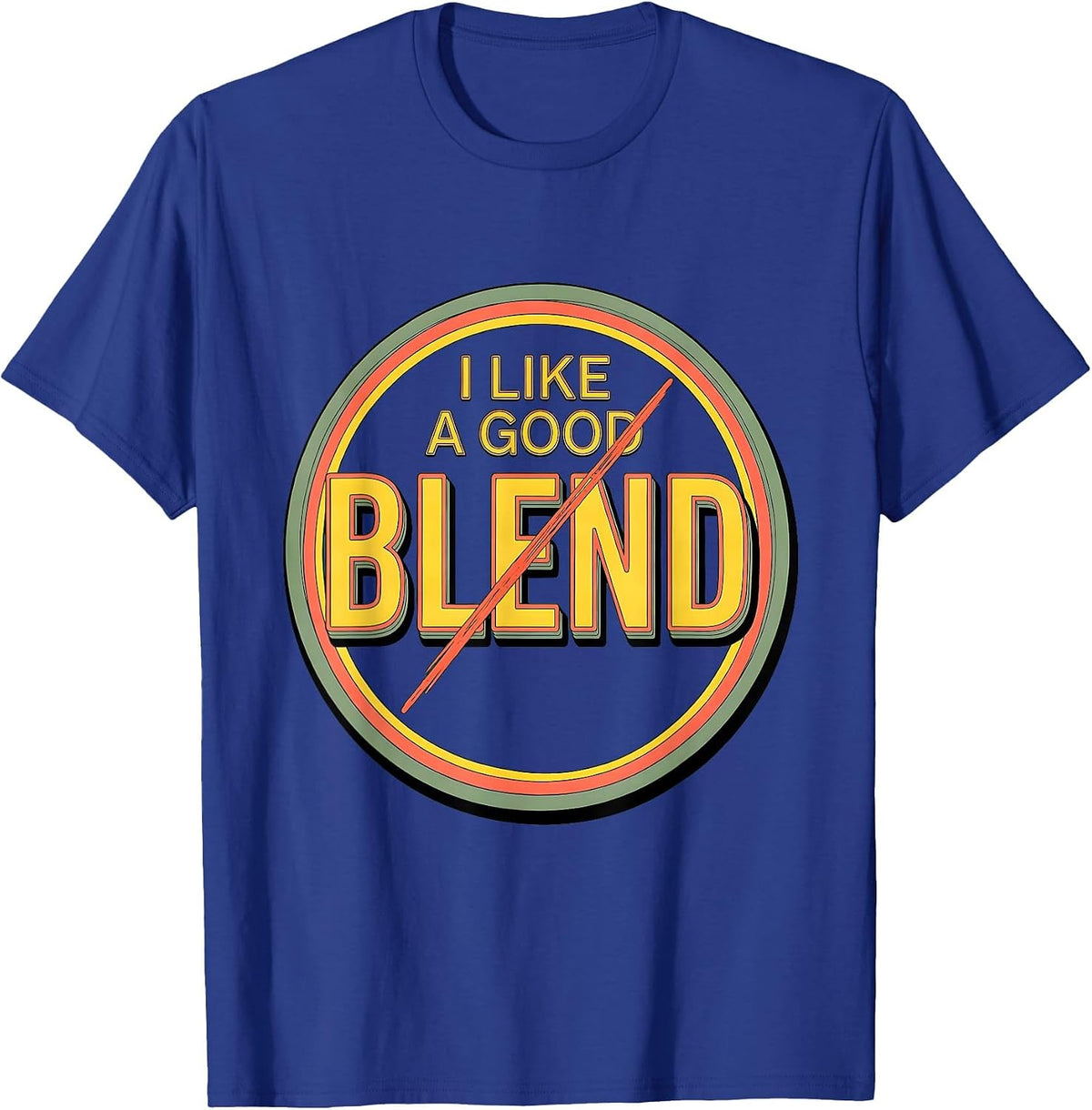 I Like A Good Blend Bold Dyslexia Awareness Reading Teacher T-Shirt - Royal Blue