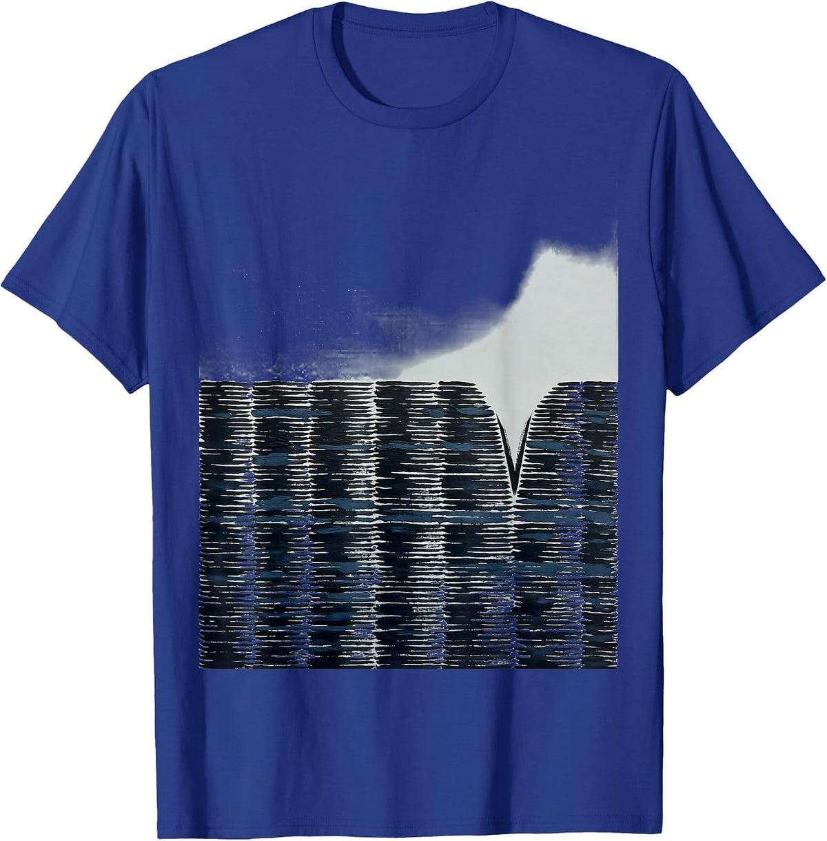 Blunt Brush Horizon Road Shoulder Storm Chaser Tornado T-Shirt - Royal Blue