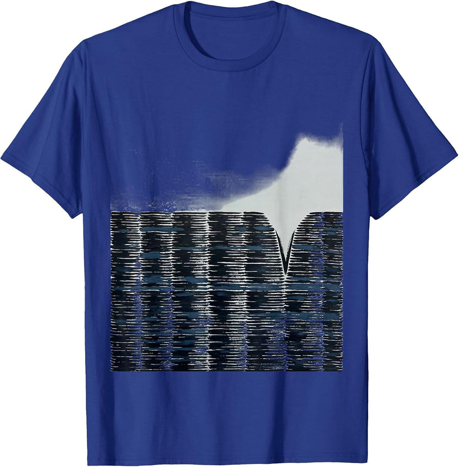 Blunt Brush Horizon Road Shoulder Storm Chaser Tornado T-Shirt - Royal Blue