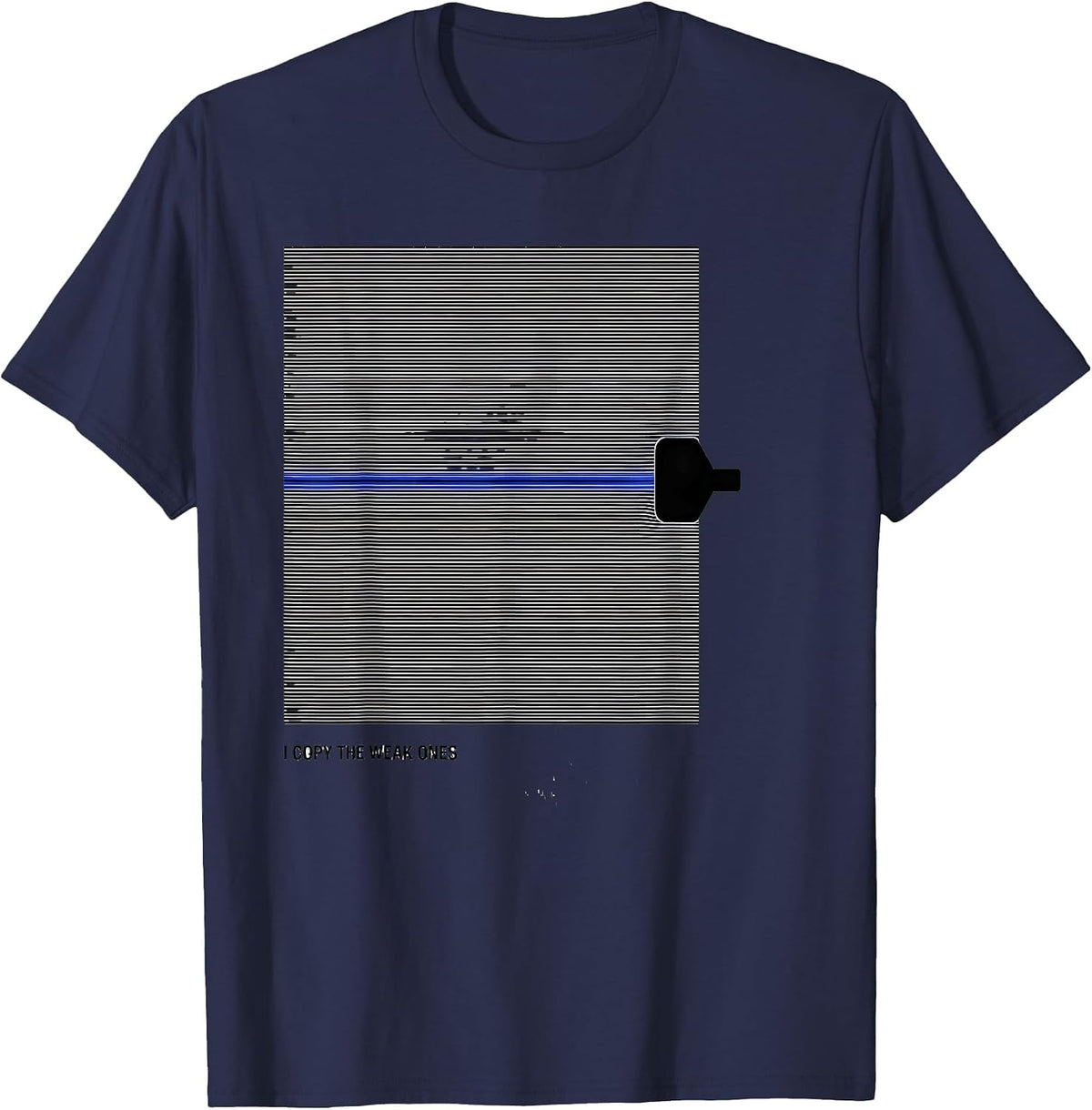 I Copy The Weak Ones Funny Ham Radio Operator Hobby Humor T-Shirt - Navy Blue