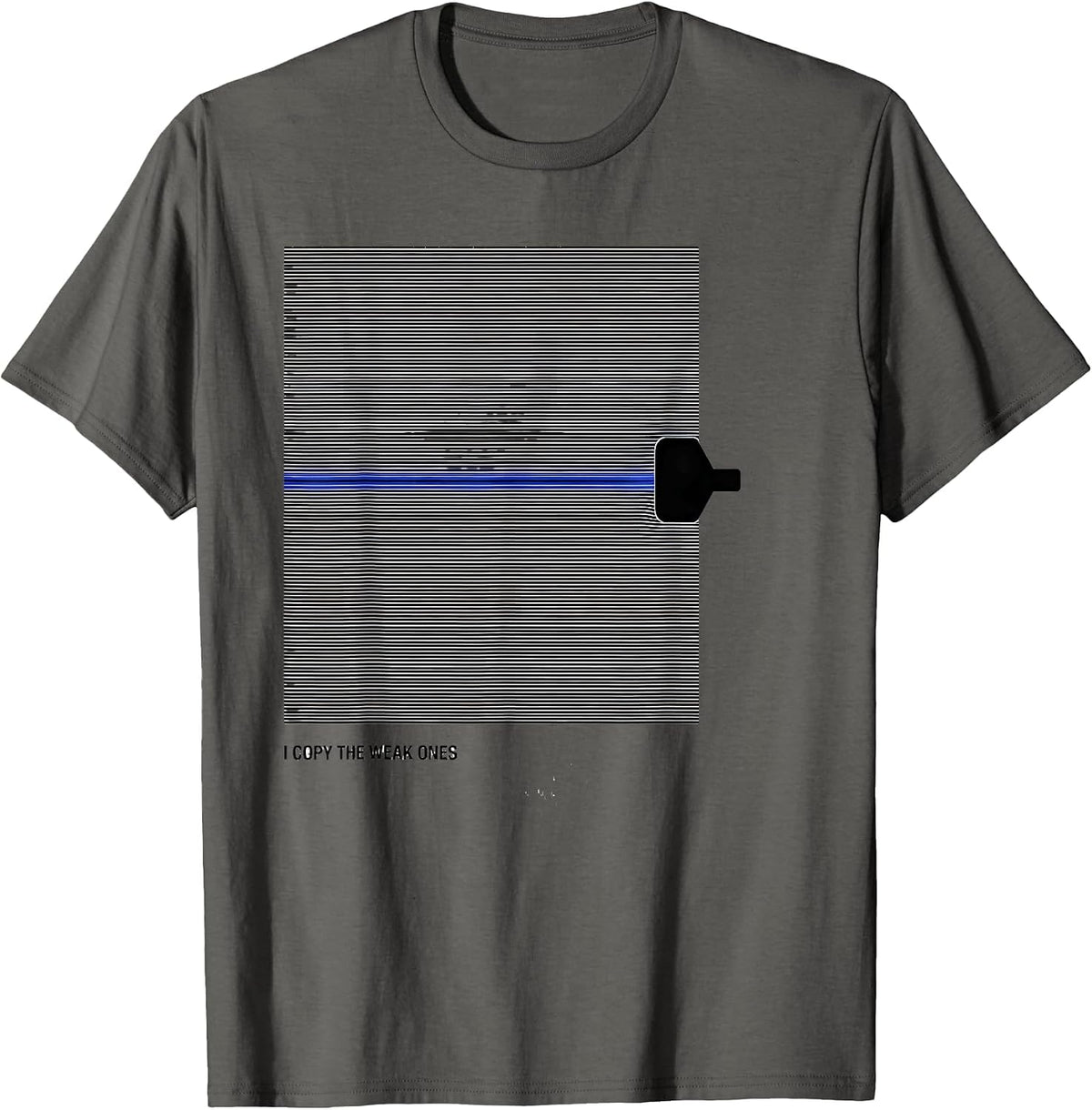 I Copy The Weak Ones Funny Ham Radio Operator Hobby Humor T-Shirt - Asphalt Grey