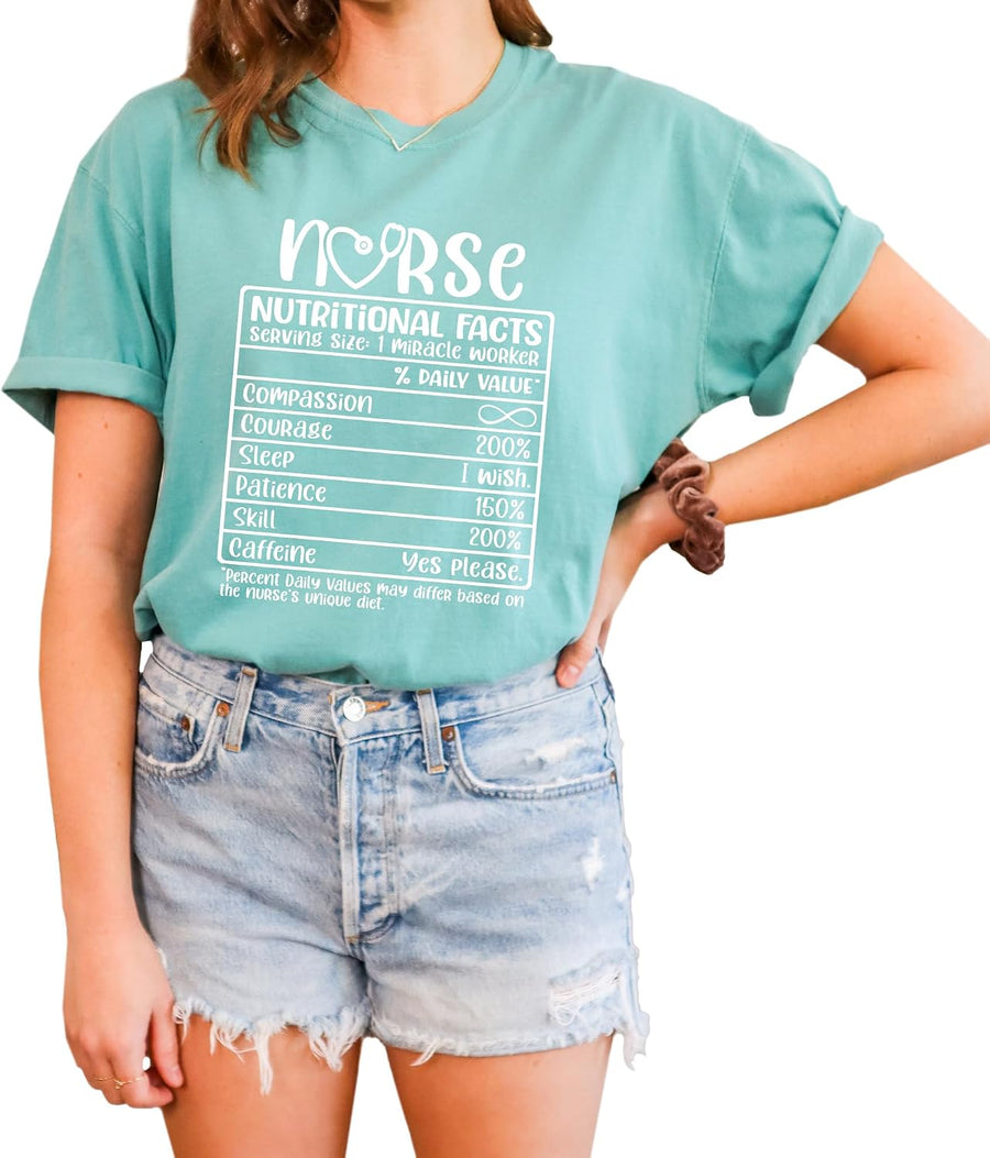 Nurse T-Shirt Medical School Shirt Retro Look Oversized Unisex Graphic Tee for Nurse 100% Cotton Premium Quality Gift for