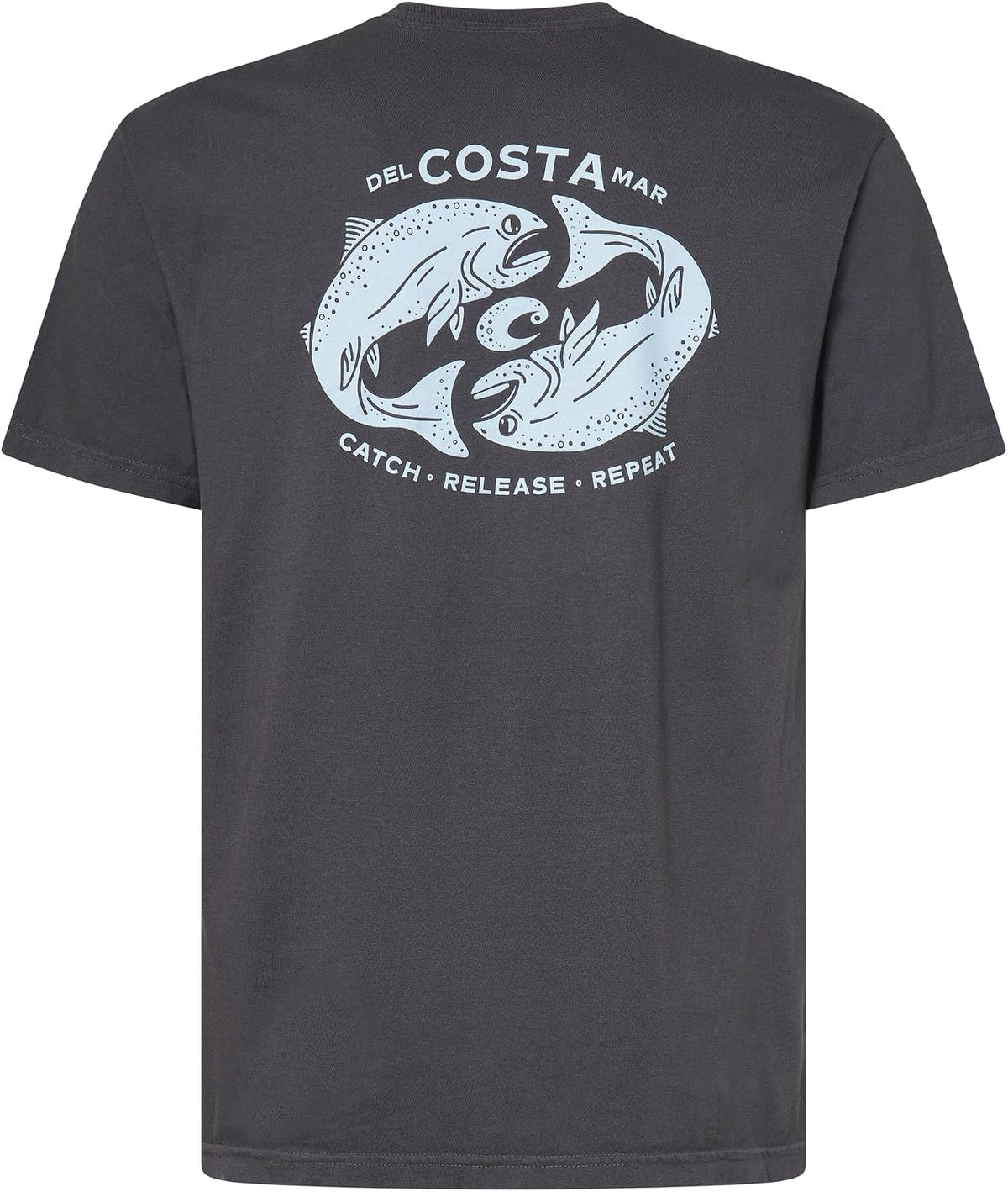 Costa Del Mar Men's Catch Release Repeat T-Shirt - Washed Black